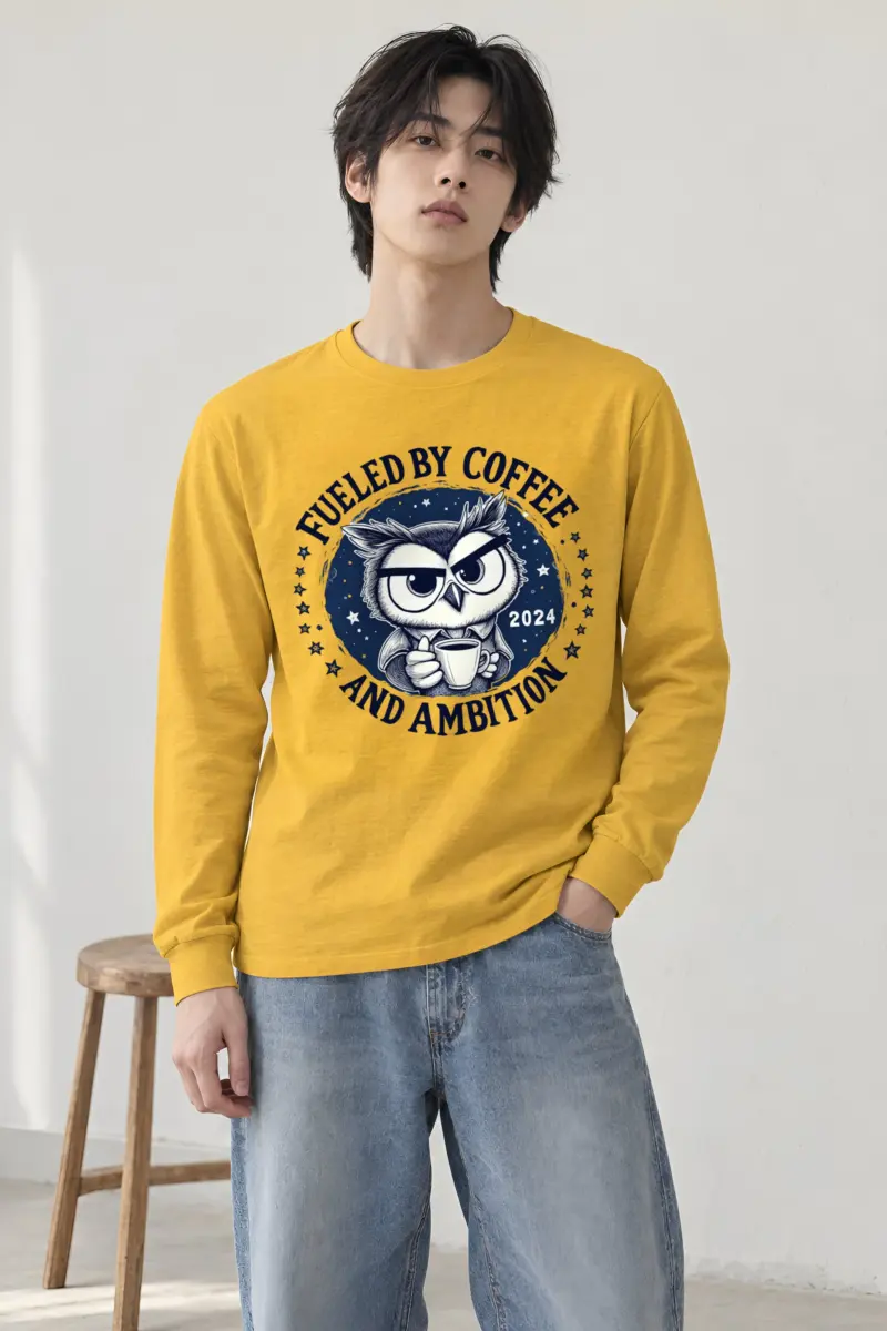 "Fueled By Coffee" Unisex Longsleeve T-shirt