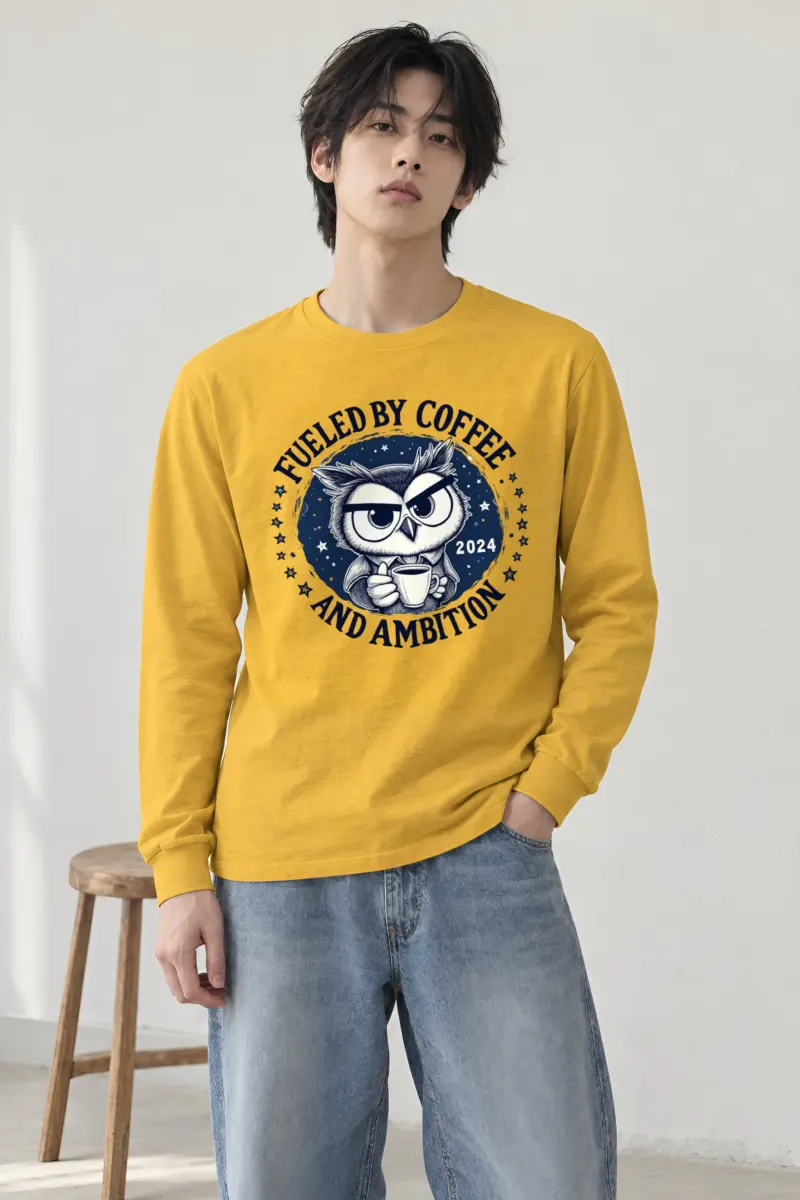 "Fueled By Coffee" Unisex Longsleeve T-shirt