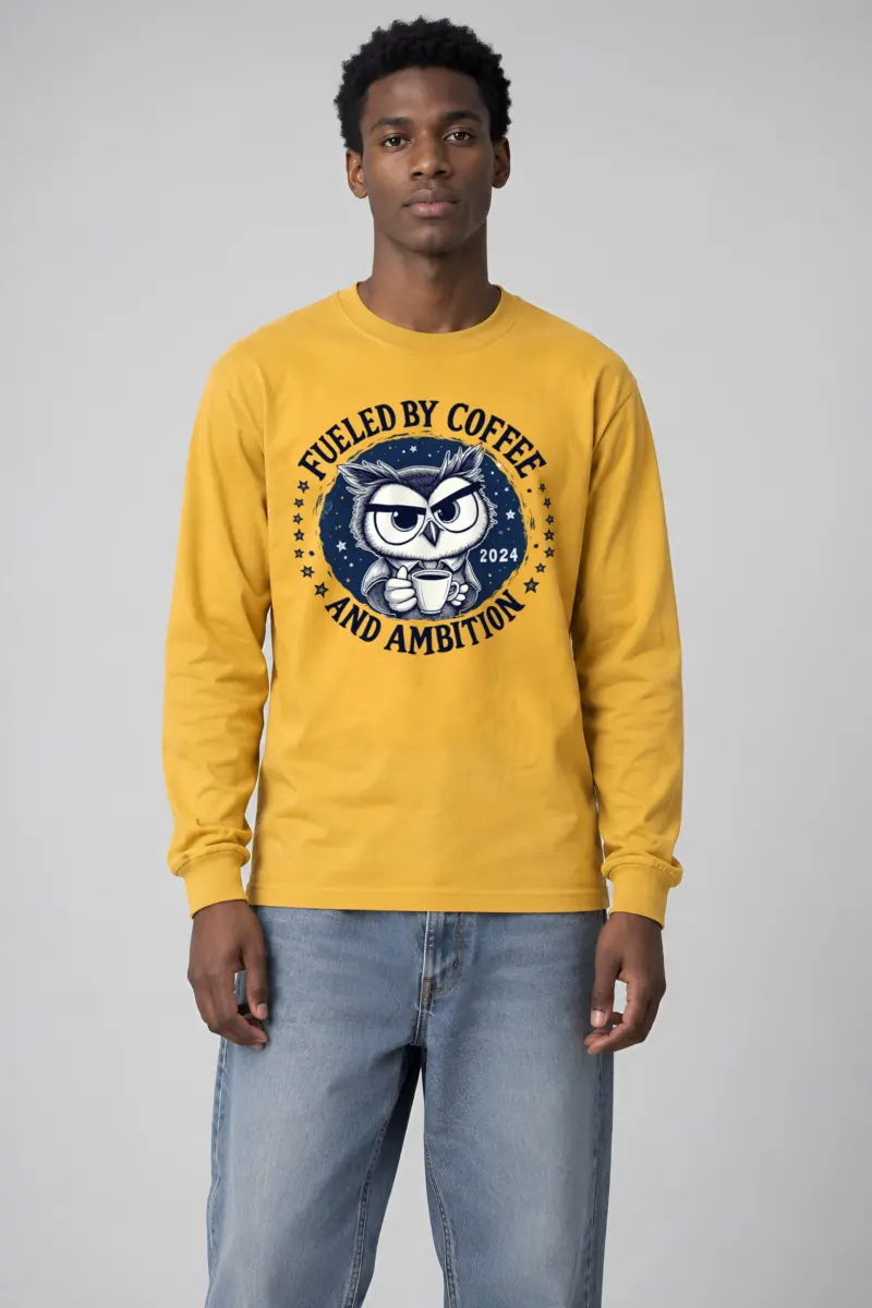 "Fueled By Coffee" Unisex Longsleeve T-shirt