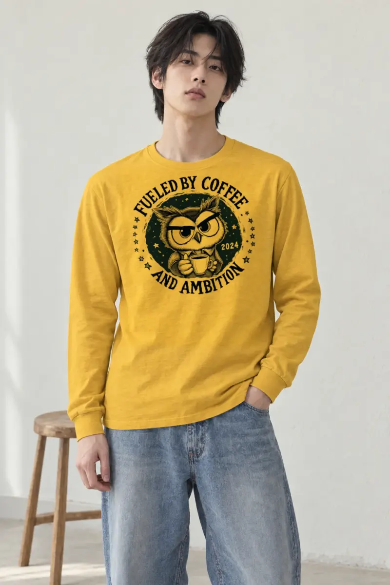"Fueled By Coffee" Unisex Longsleeve T-shirt