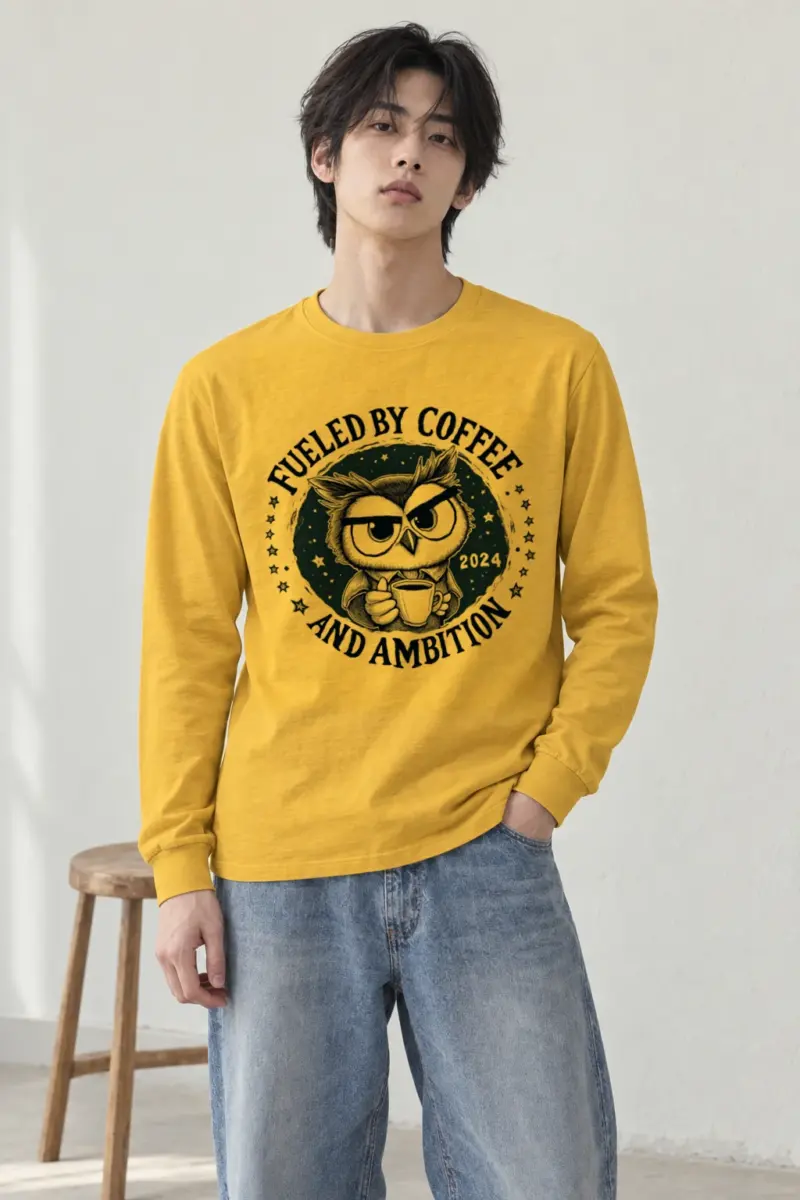 "Fueled By Coffee" Unisex Longsleeve T-shirt