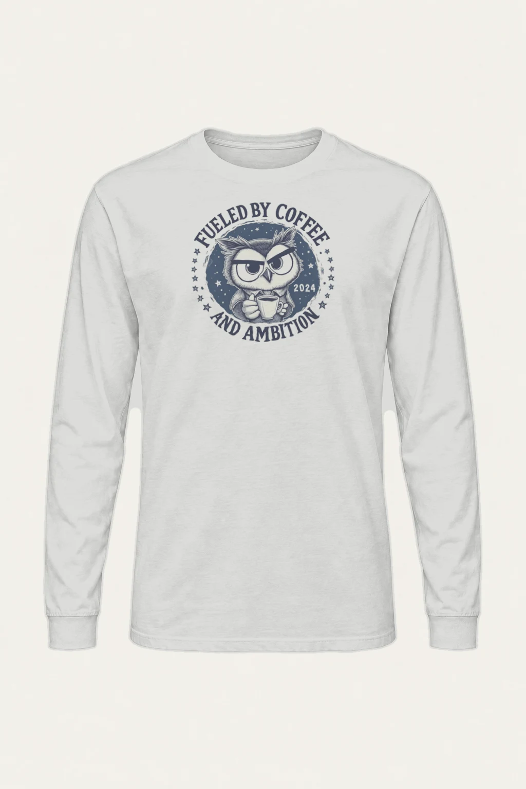 "Fueled By Coffee" Unisex Longsleeve T-shirt | Gildan 2400
