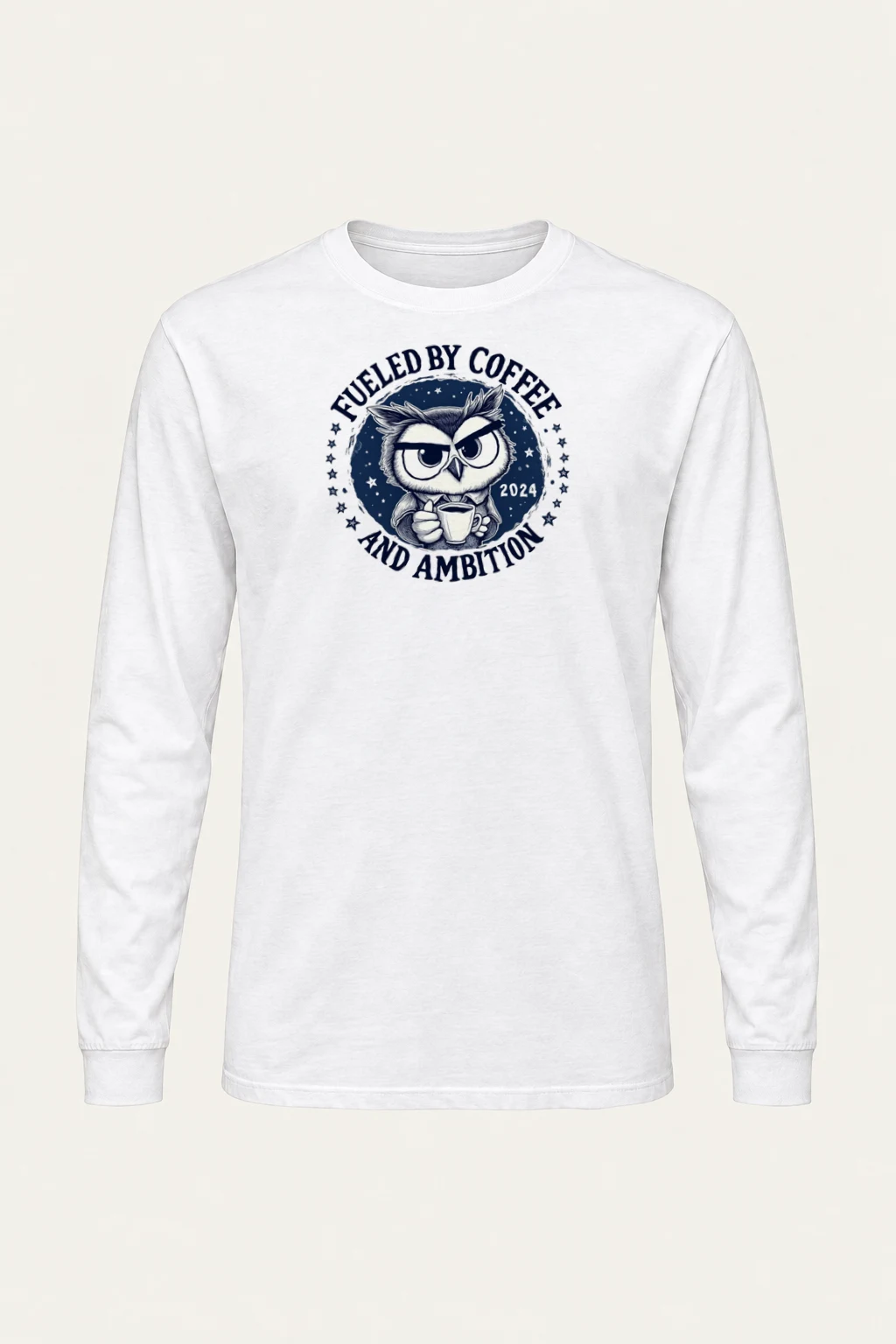 "Fueled By Coffee" Unisex Longsleeve T-shirt | Gildan 2400