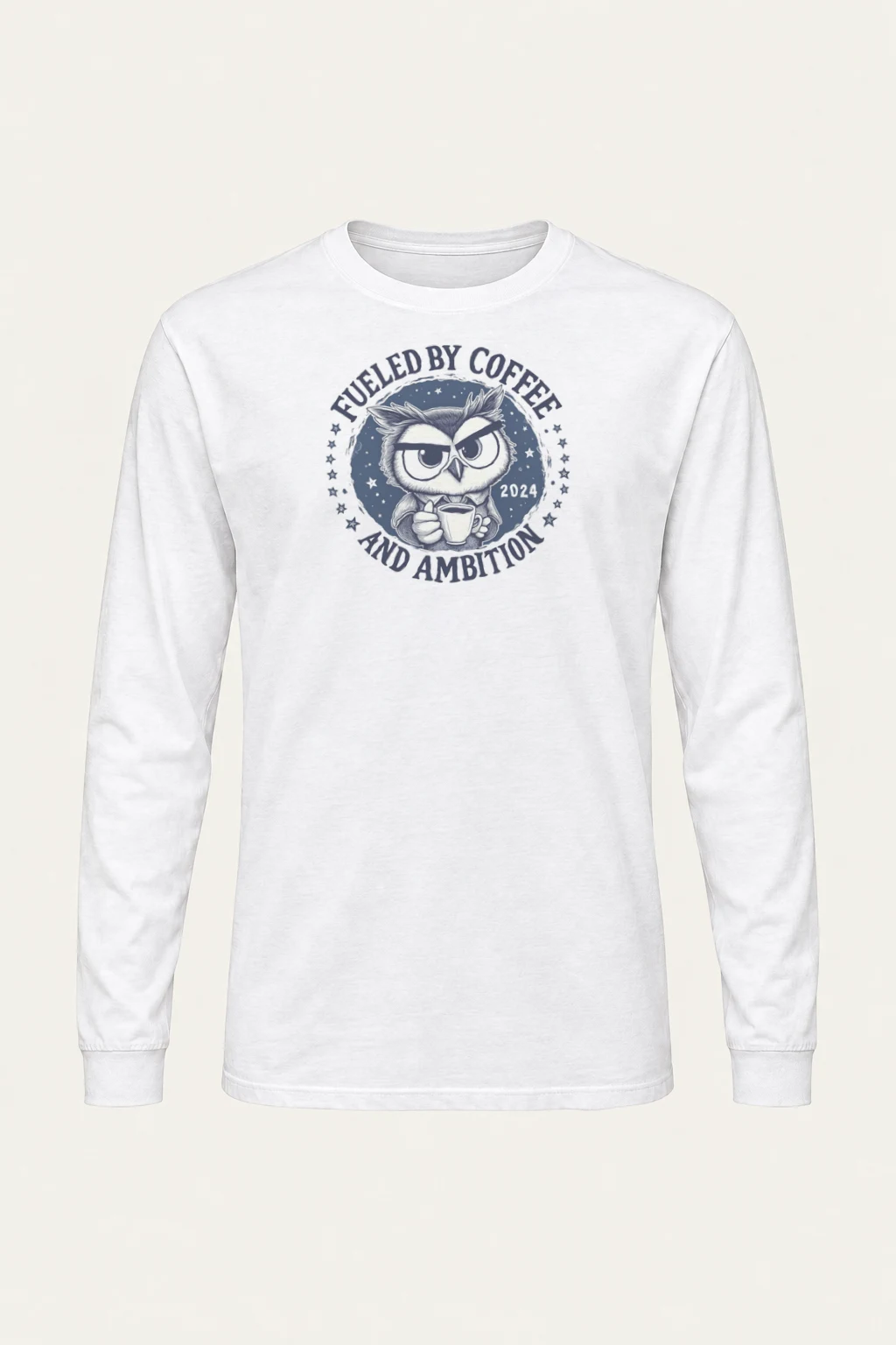 "Fueled By Coffee" Unisex Longsleeve T-shirt | Gildan 2400
