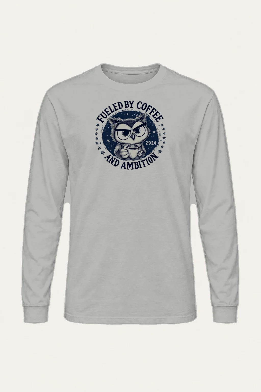 "Fueled By Coffee" Unisex Longsleeve T-shirt | Gildan 2400