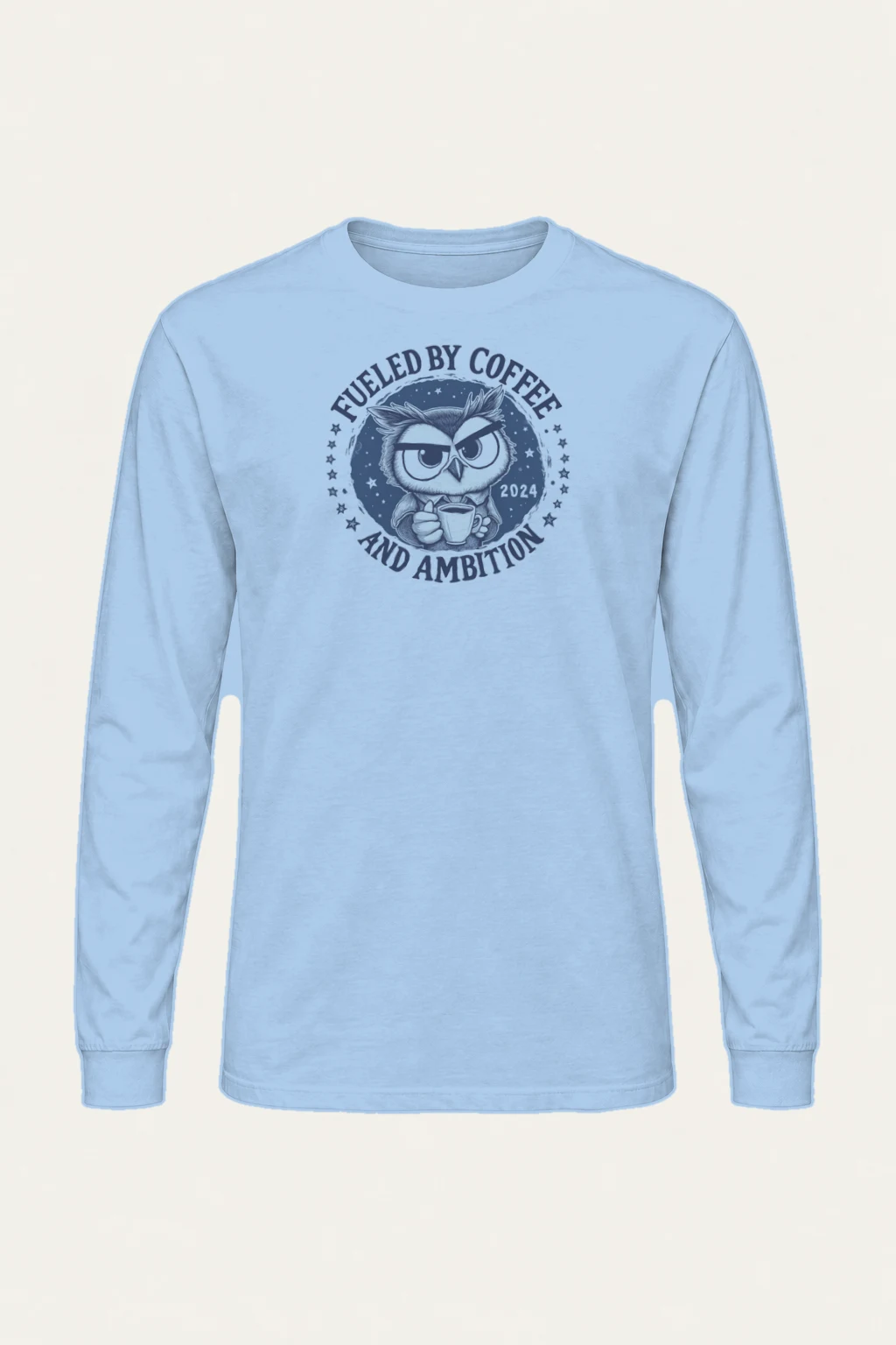 "Fueled By Coffee" Unisex Longsleeve T-shirt | Gildan 2400