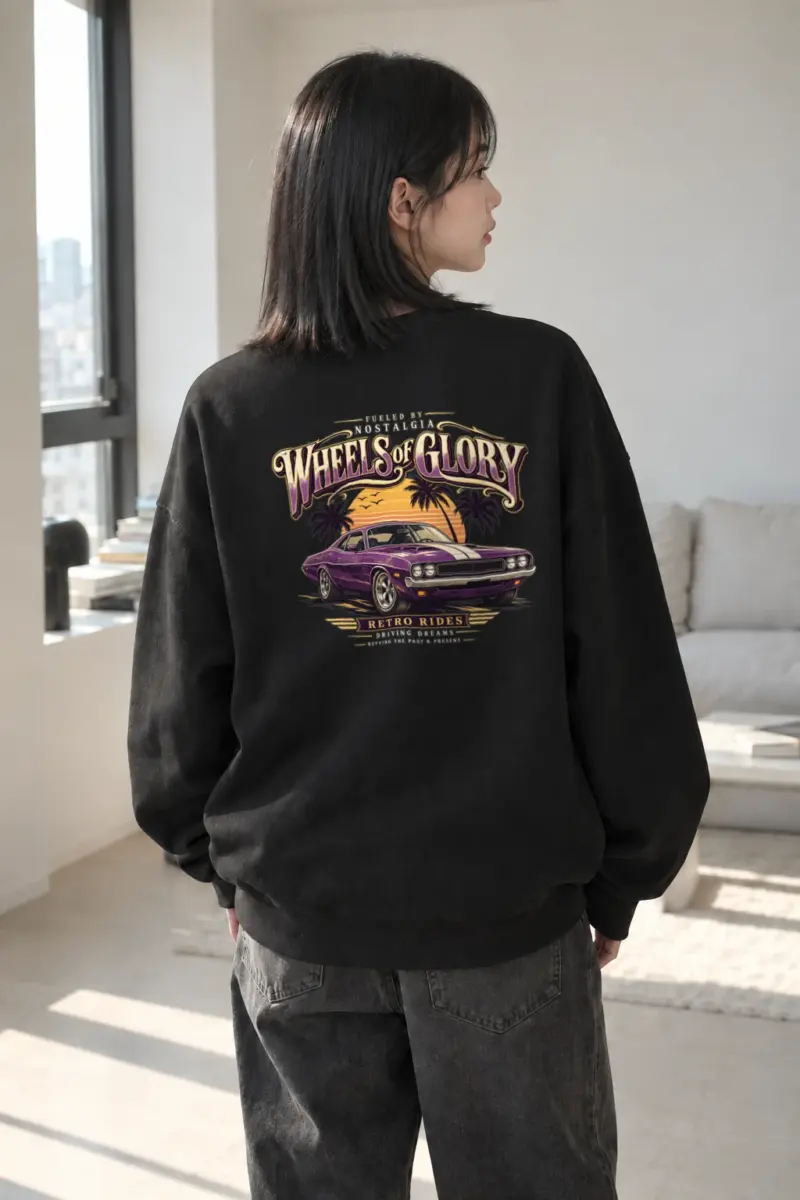 "Fueled By Nostalgia" Heavy Blend Unisex Crewneck Sweatshirt | Gildan 18000