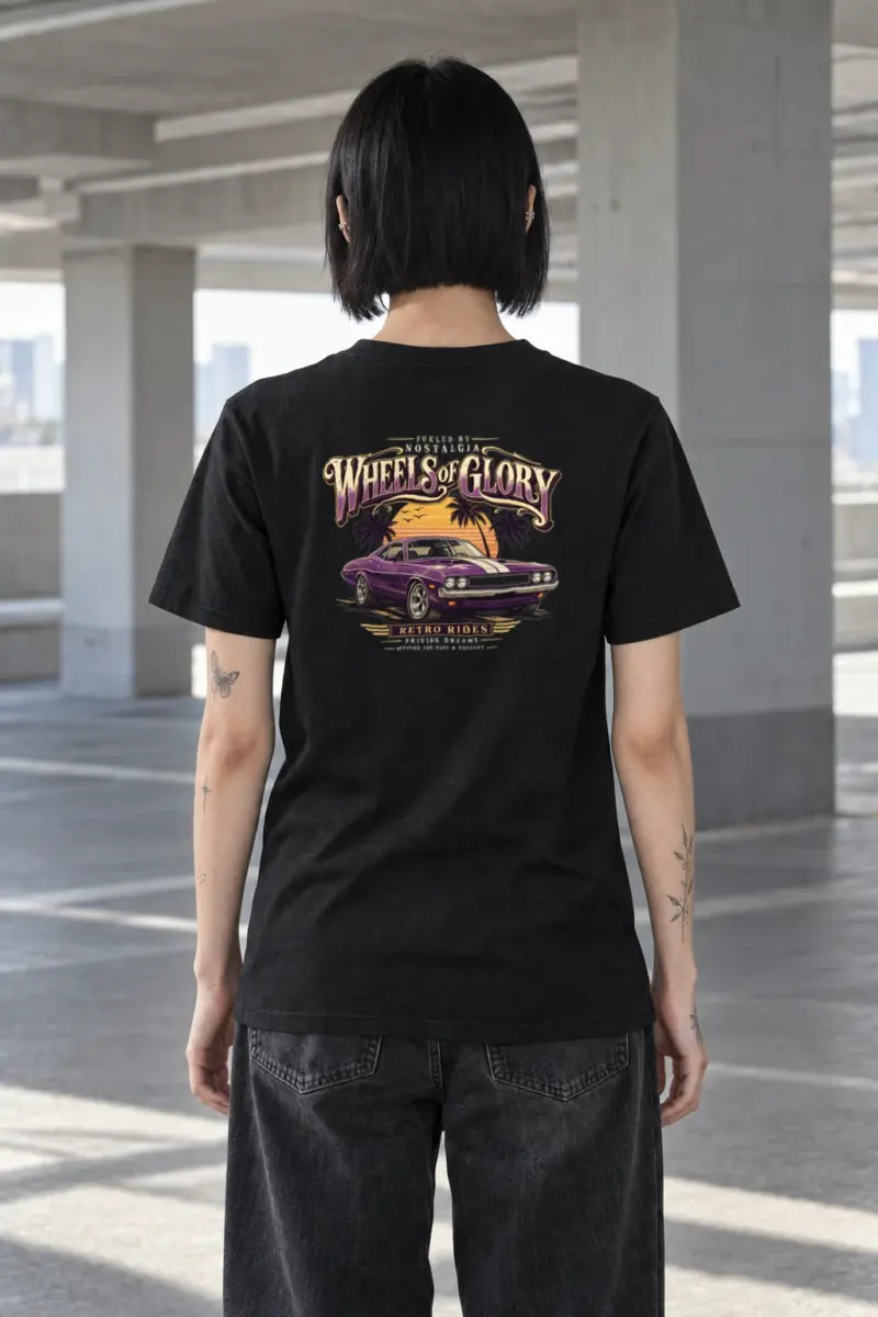 "Fueled By Nostalgia" Heavyweight Unisex Crewneck T-shirt