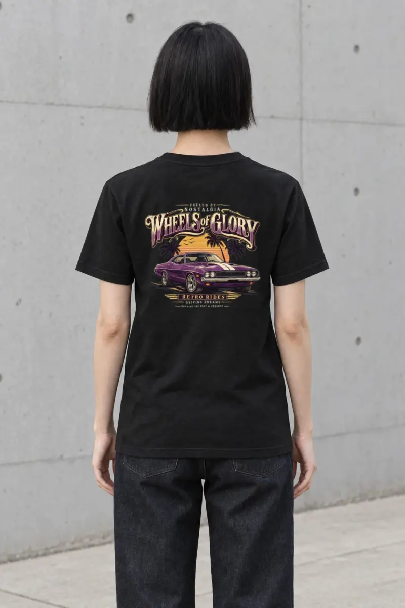 "Fueled By Nostalgia" Heavyweight Unisex Crewneck T-shirt