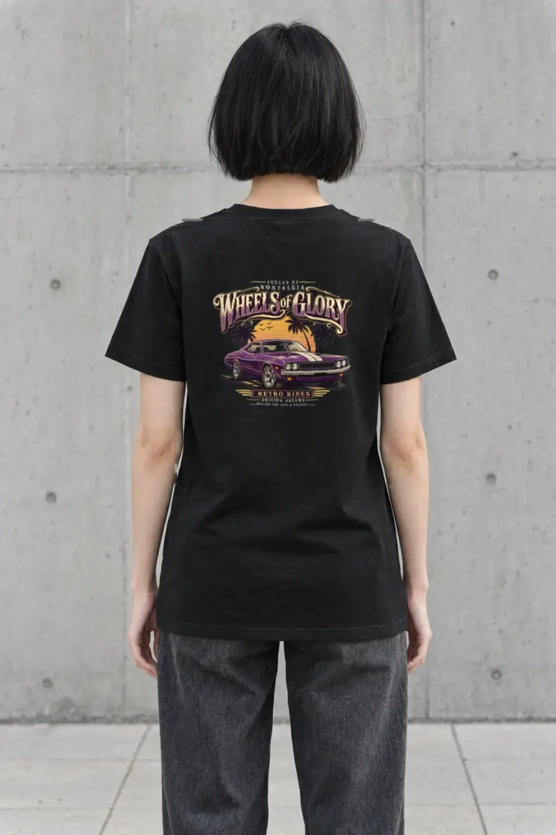 "Fueled By Nostalgia" Heavyweight Unisex Crewneck T-shirt
