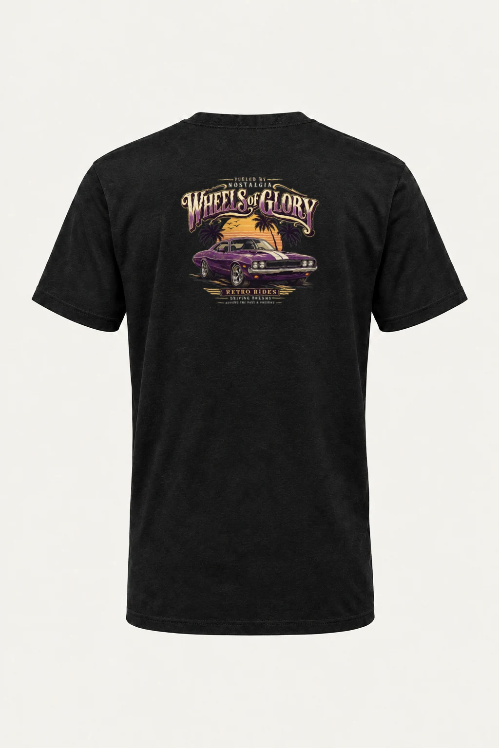 "Fueled By Nostalgia" Heavyweight Unisex Crewneck T-shirt | Gildan 5000