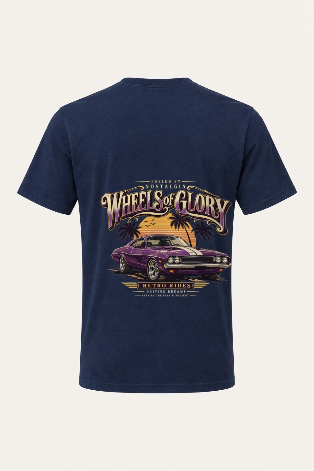 "Fueled By Nostalgia" Heavyweight Unisex Crewneck T-shirt | Gildan 5000