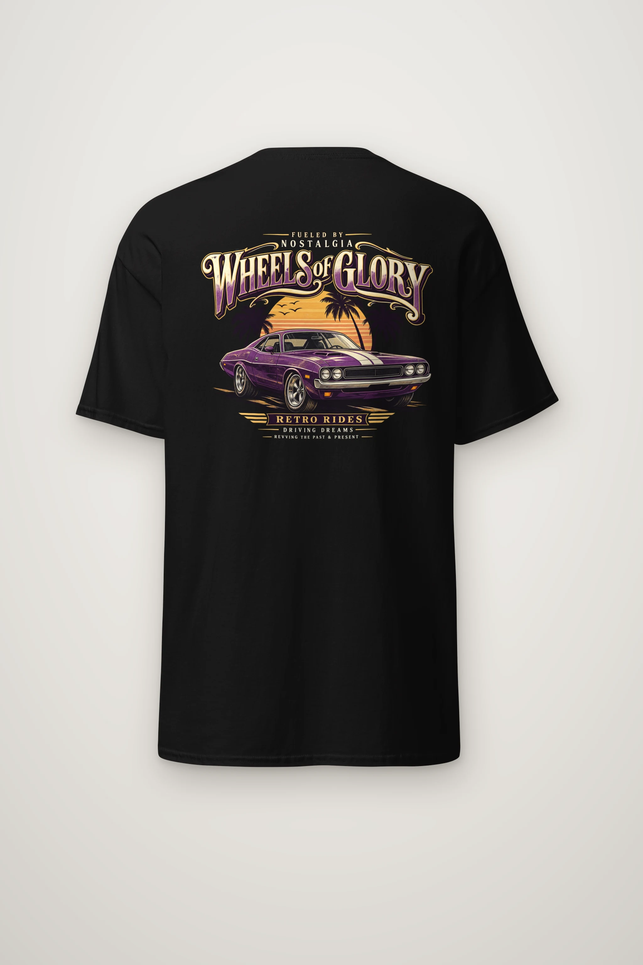 "Fueled By Nostalgia" Heavyweight Unisex Crewneck T-shirt