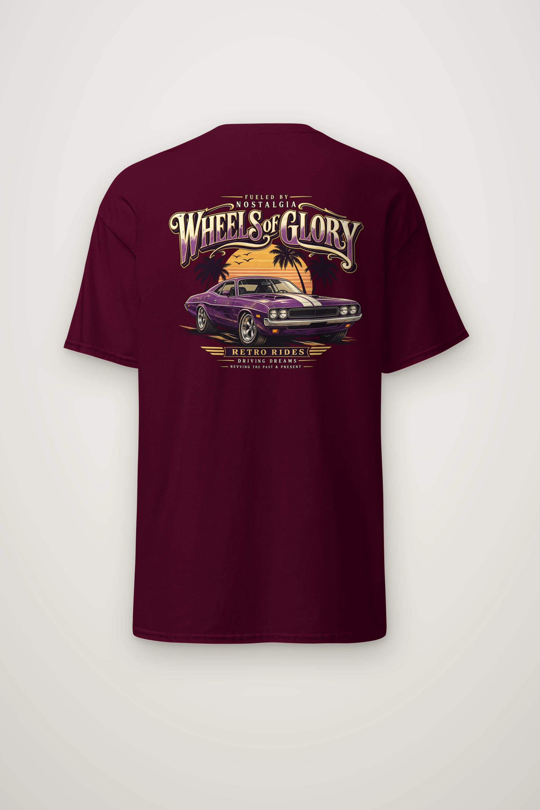"Fueled By Nostalgia" Heavyweight Unisex Crewneck T-shirt