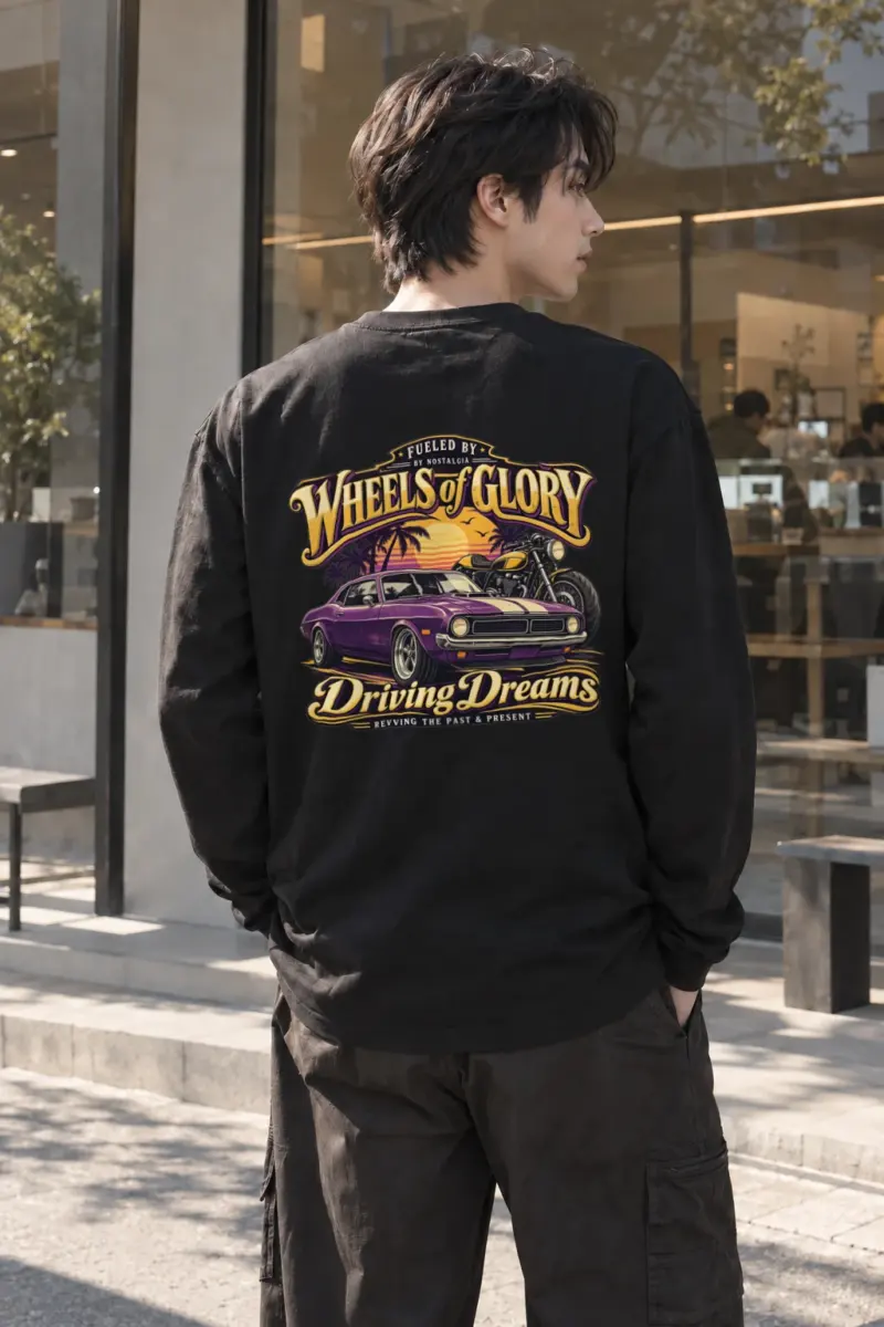 "Fueled By Nostalgia" Unisex Longsleeve T-shirt | Gildan 2400