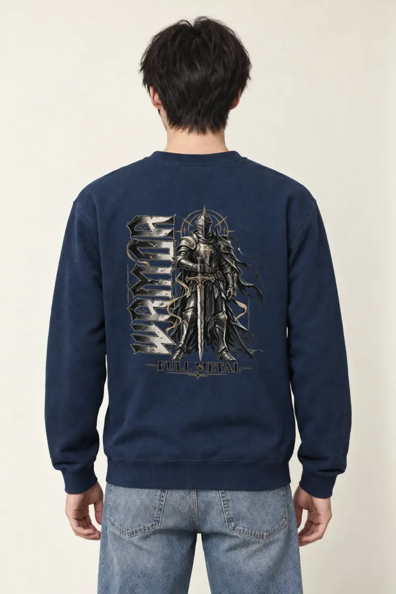 "Full Metal Knight" Heavy Blend Unisex Crewneck Sweatshirt