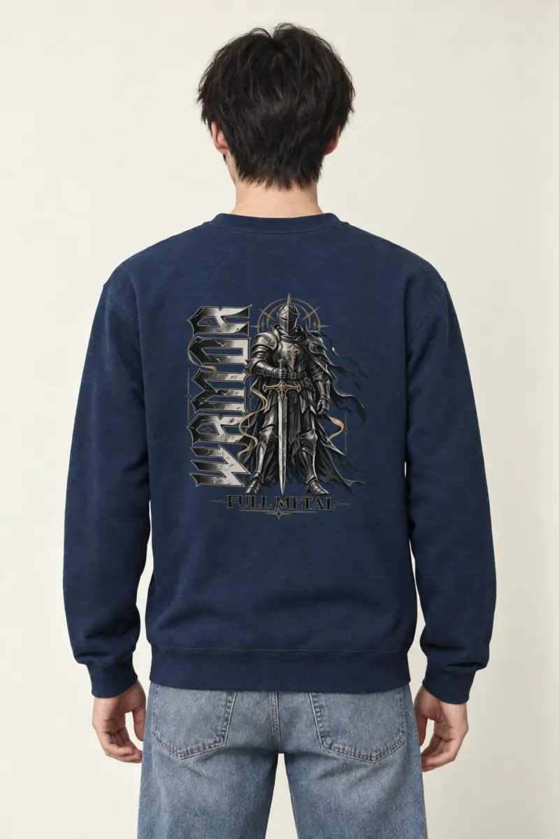 "Full Metal Knight" Heavy Blend Unisex Crewneck Sweatshirt