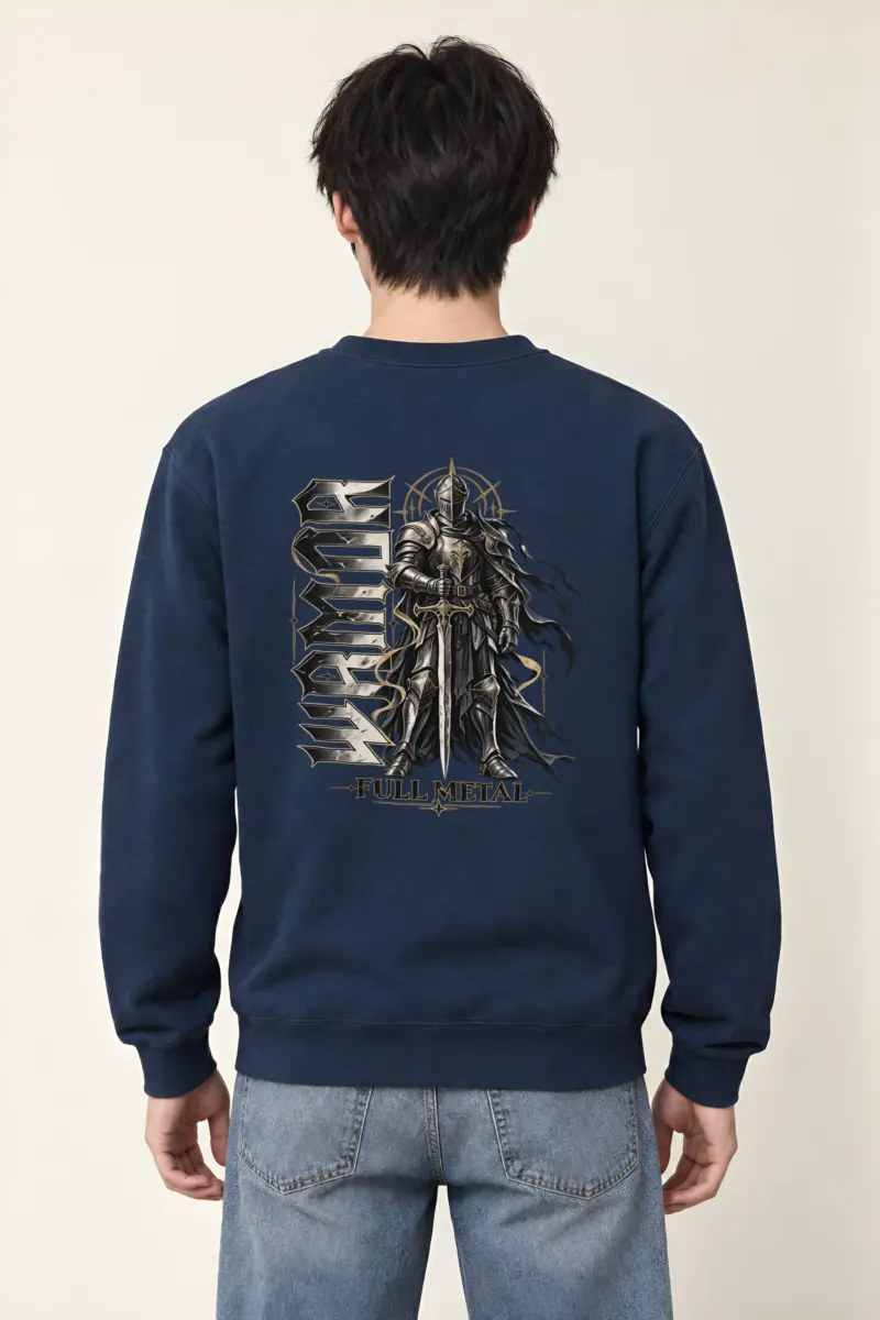 "Full Metal Knight" Heavy Blend Unisex Crewneck Sweatshirt