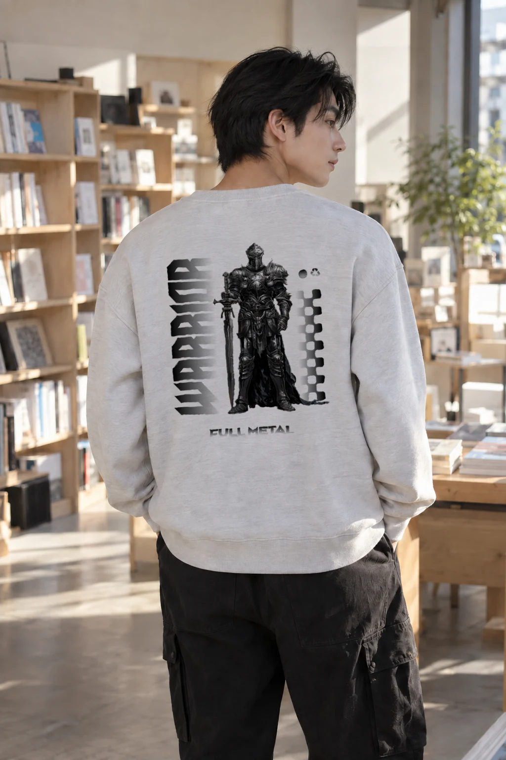 "Full Metal Knight" Heavy Blend Unisex Crewneck Sweatshirt | Gildan 18000