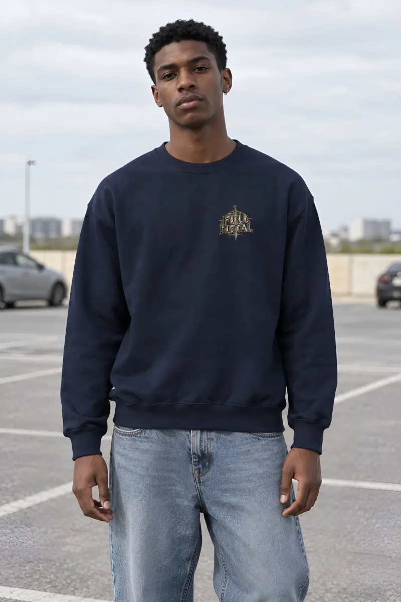 "Full Metal Knight" Heavy Blend Unisex Crewneck Sweatshirt