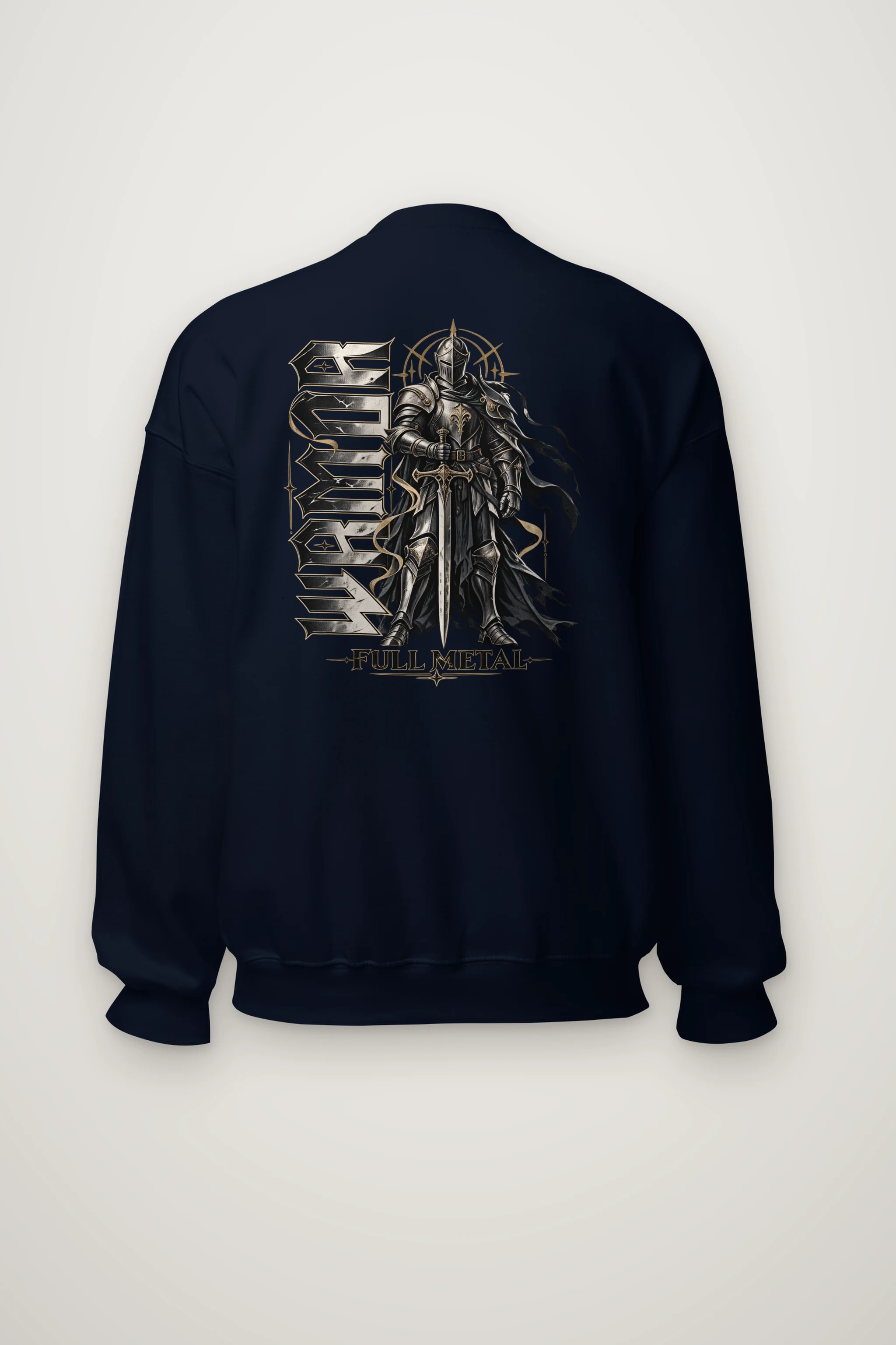 "Full Metal Knight" Heavy Blend Unisex Crewneck Sweatshirt