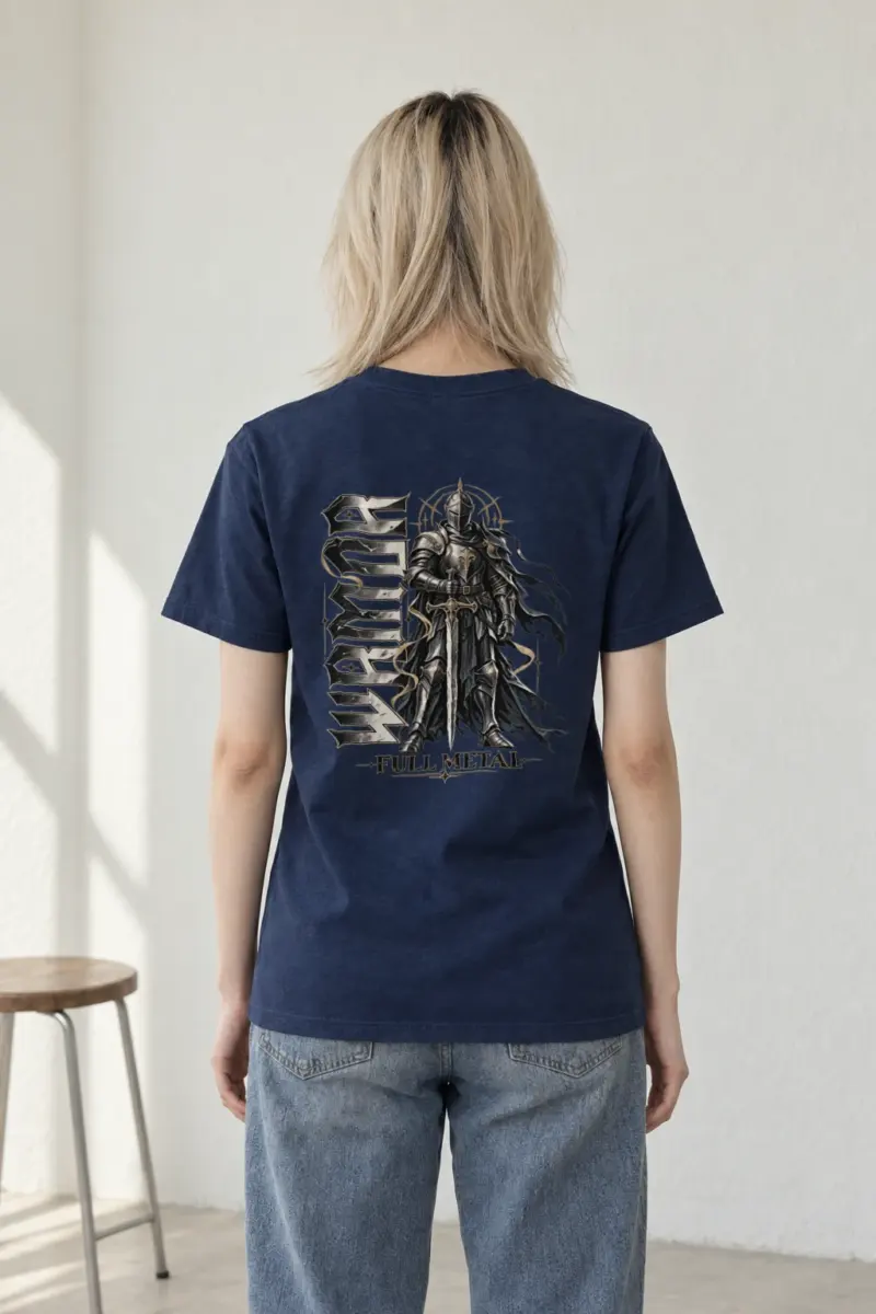 "Full Metal Knight" Heavyweight Unisex Crewneck T-shirt