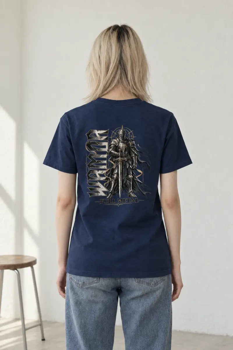 "Full Metal Knight" Heavyweight Unisex Crewneck T-shirt