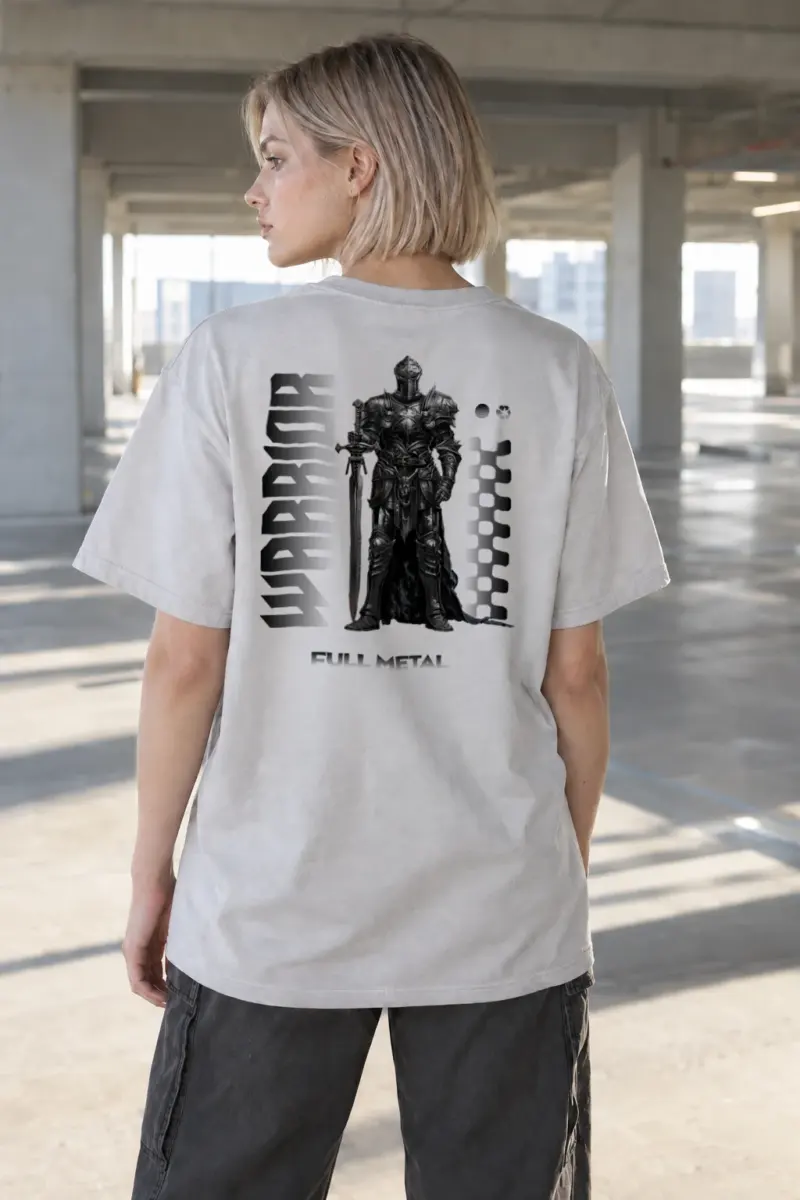 “Full Metal Knight” Heavyweight Unisex Crewneck T-shirt | Gildan 5000