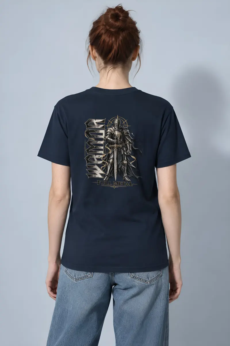 "Full Metal Knight" Heavyweight Unisex Crewneck T-shirt