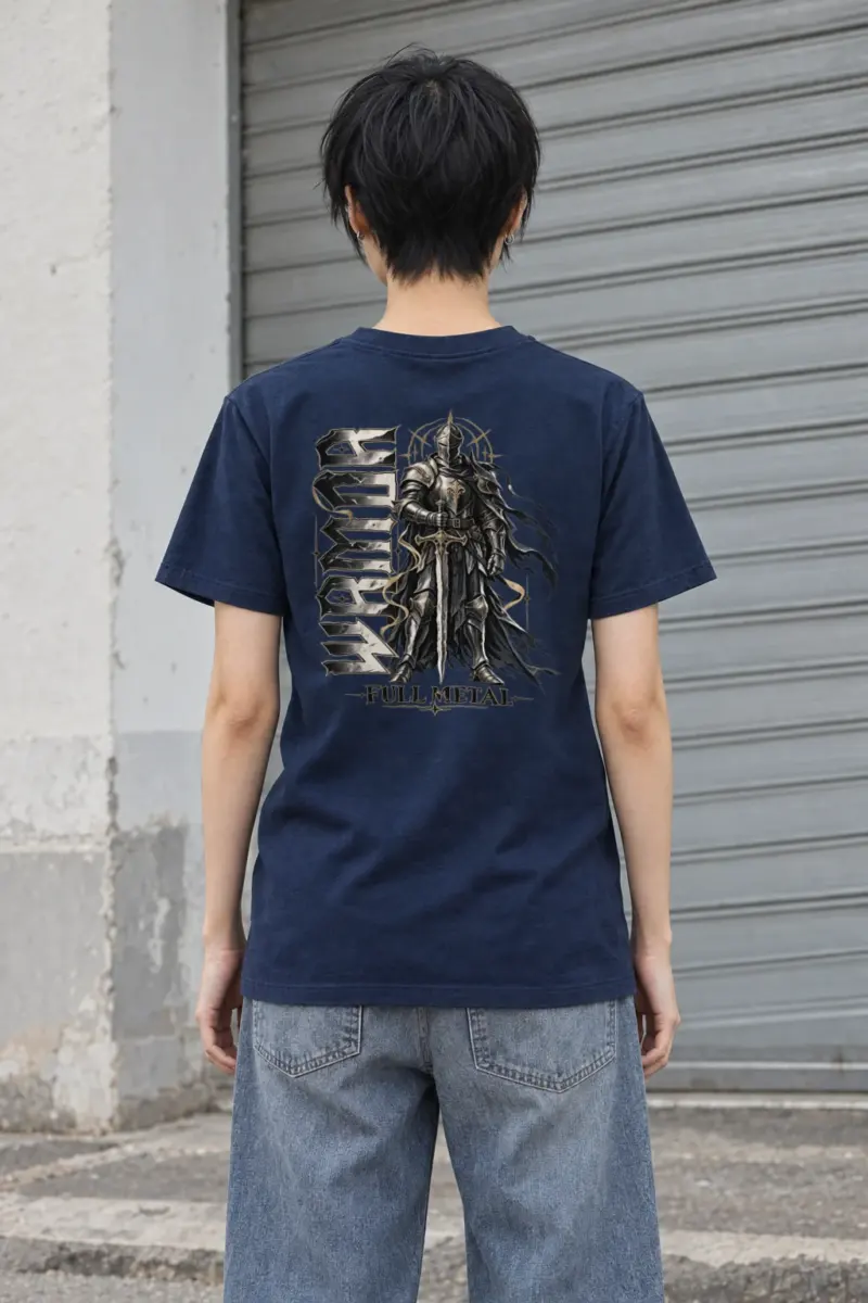 "Full Metal Knight" Heavyweight Unisex Crewneck T-shirt