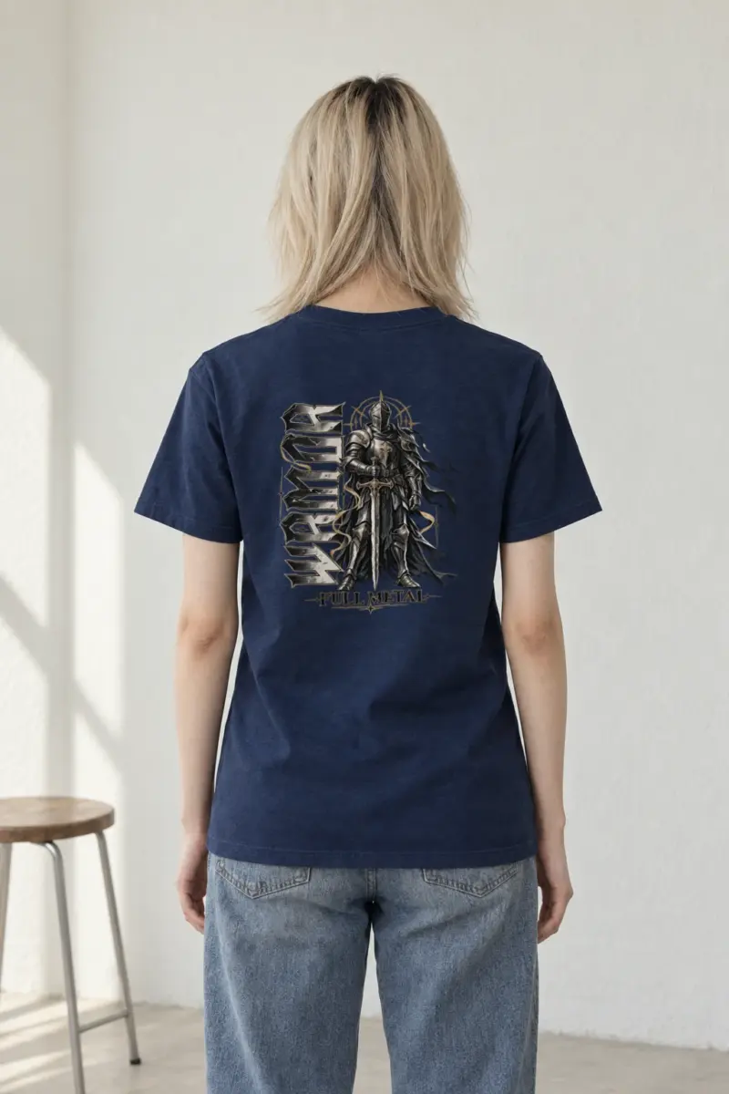 "Full Metal Knight" Heavyweight Unisex Crewneck T-shirt