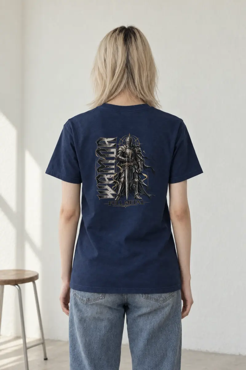 "Full Metal Knight" Heavyweight Unisex Crewneck T-shirt