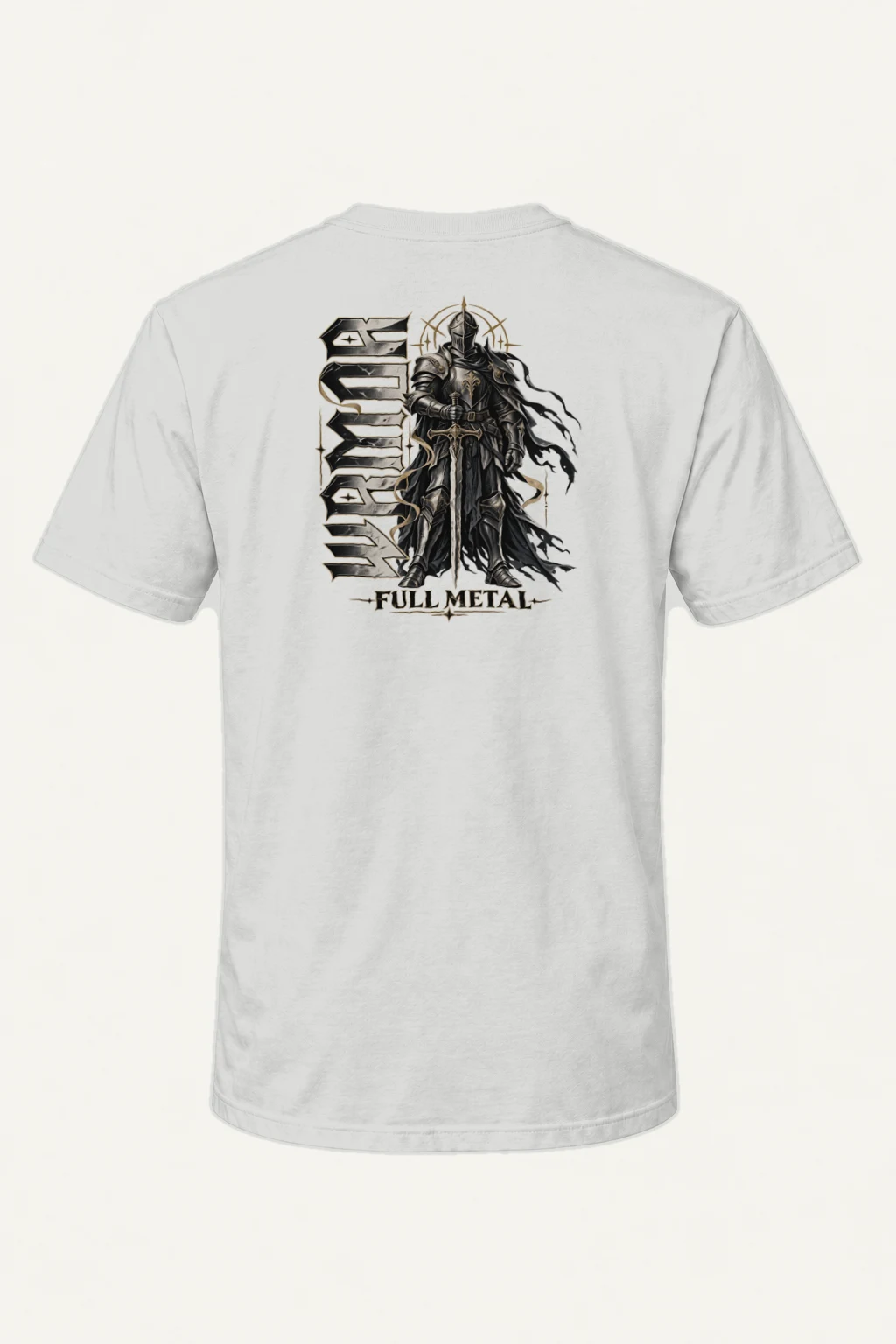 "Full Metal Knight" Heavyweight Unisex Crewneck T-shirt | Gildan 5000
