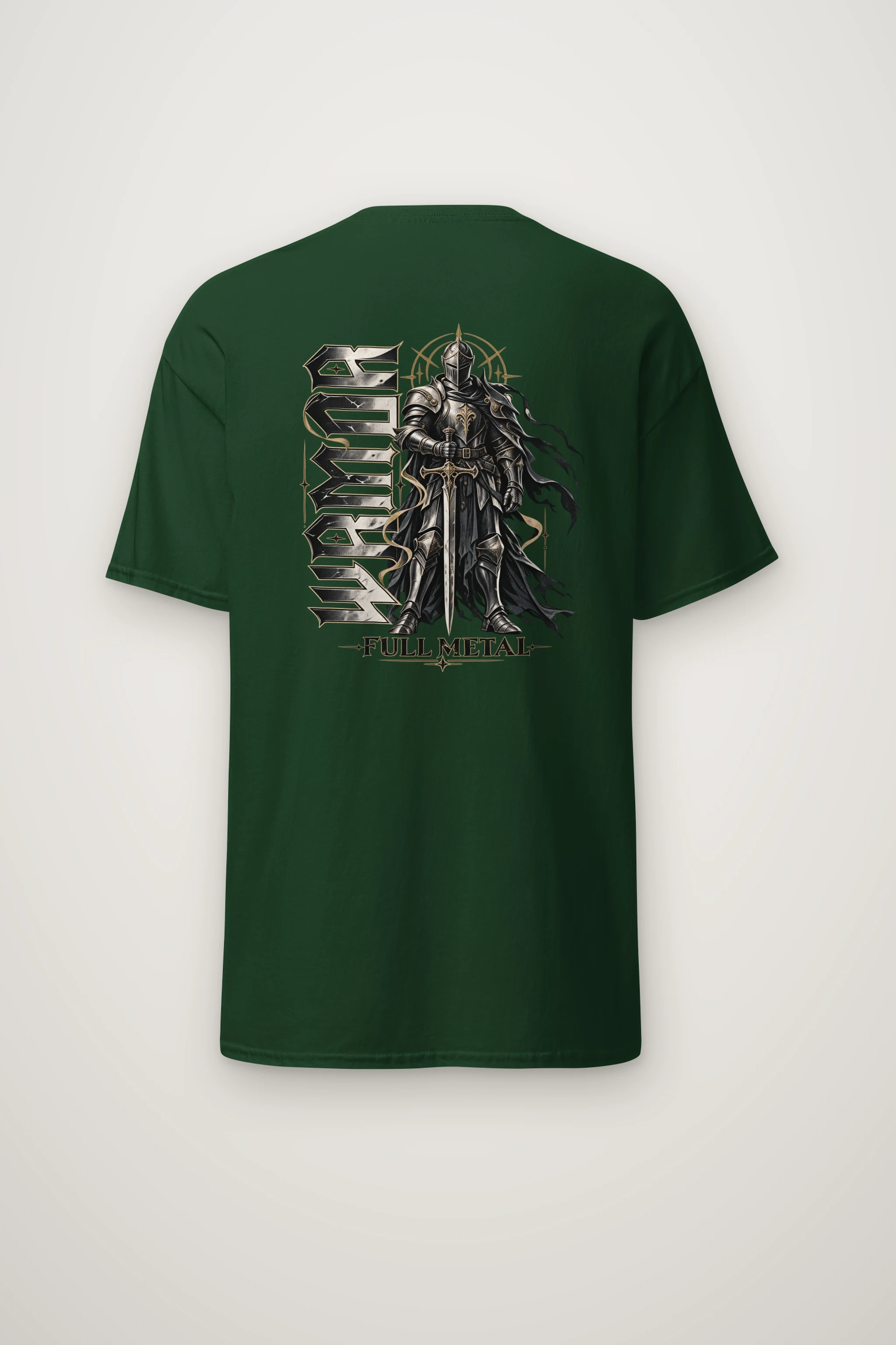 "Full Metal Knight" Heavyweight Unisex Crewneck T-shirt