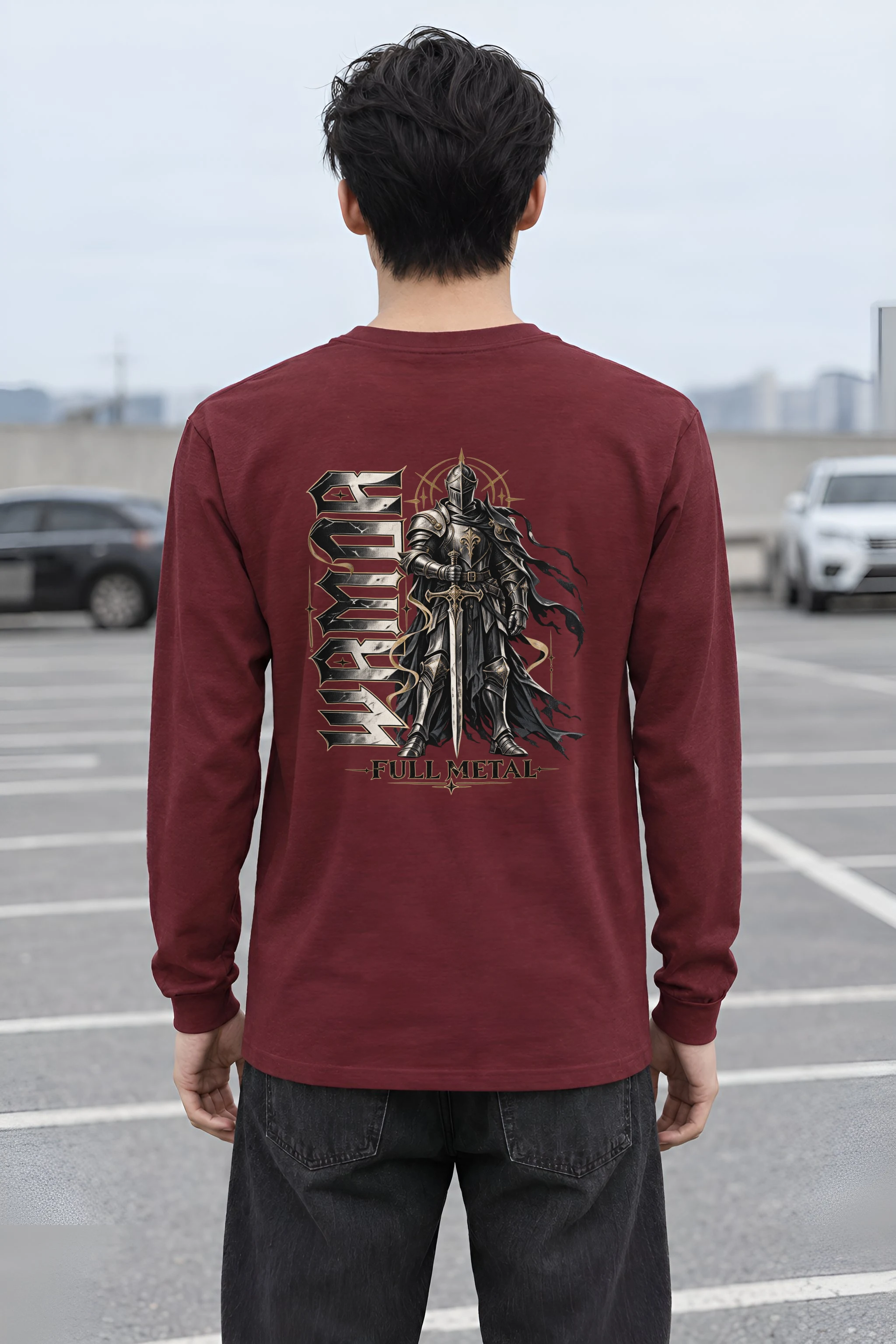 "Full Metal Knight" Unisex Longsleeve T-shirt