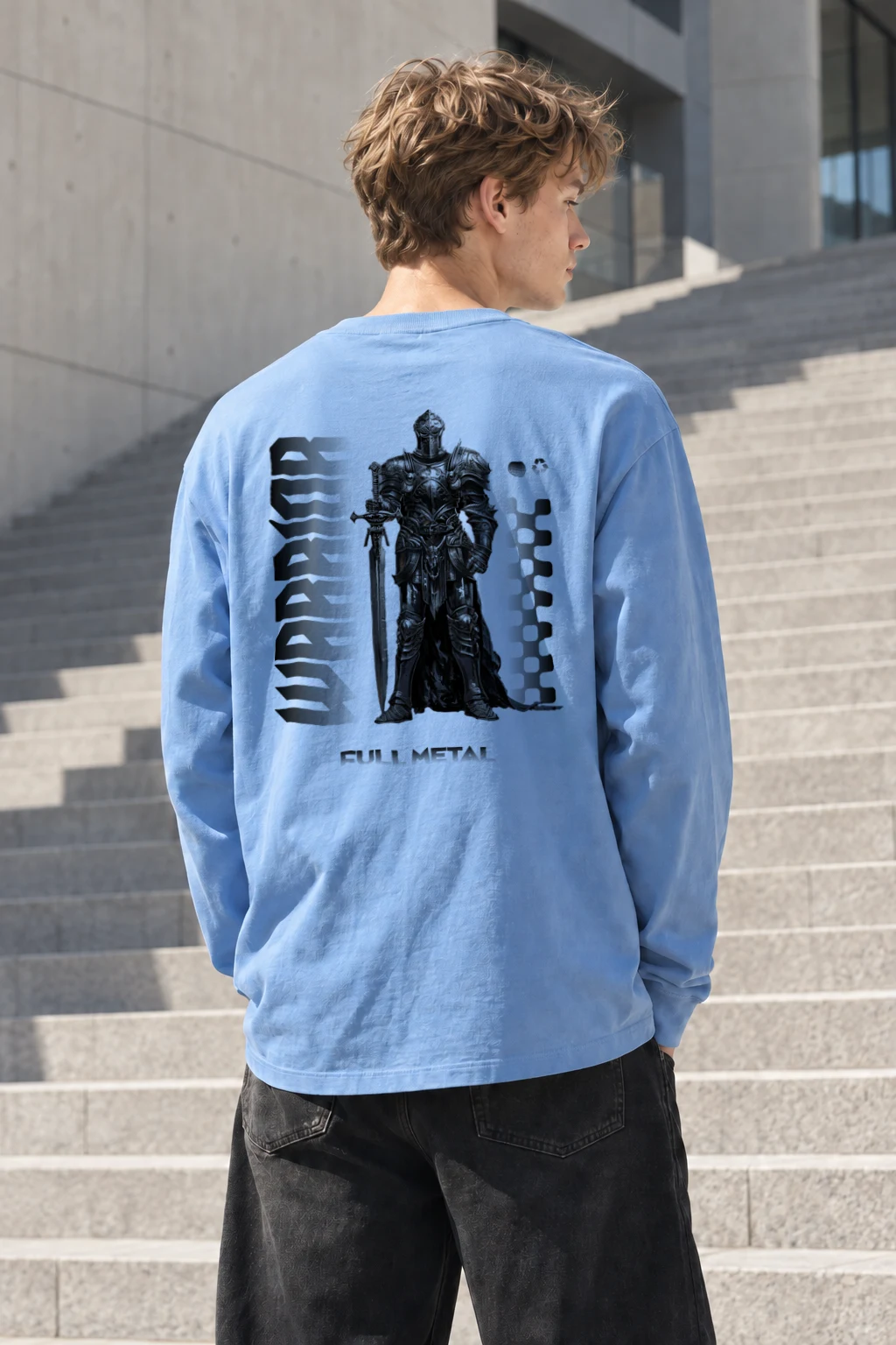 "Full Metal Knight" Unisex Longsleeve T-shirt | Gildan 2400