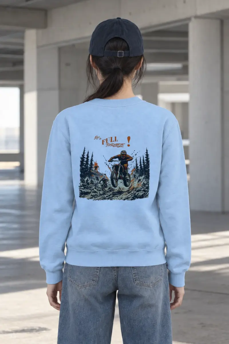 "Full Throttle" Heavy Blend Unisex Crewneck Sweatshirt