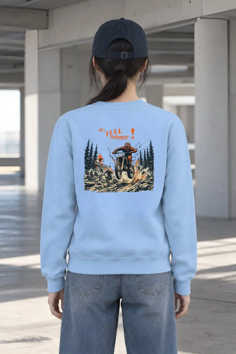 "Full Throttle" Heavy Blend Unisex Crewneck Sweatshirt