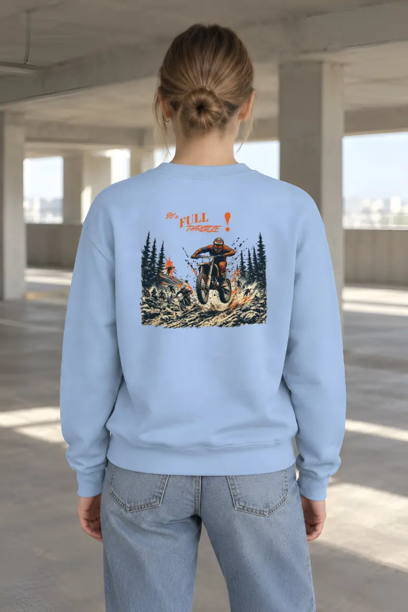 "Full Throttle" Heavy Blend Unisex Crewneck Sweatshirt