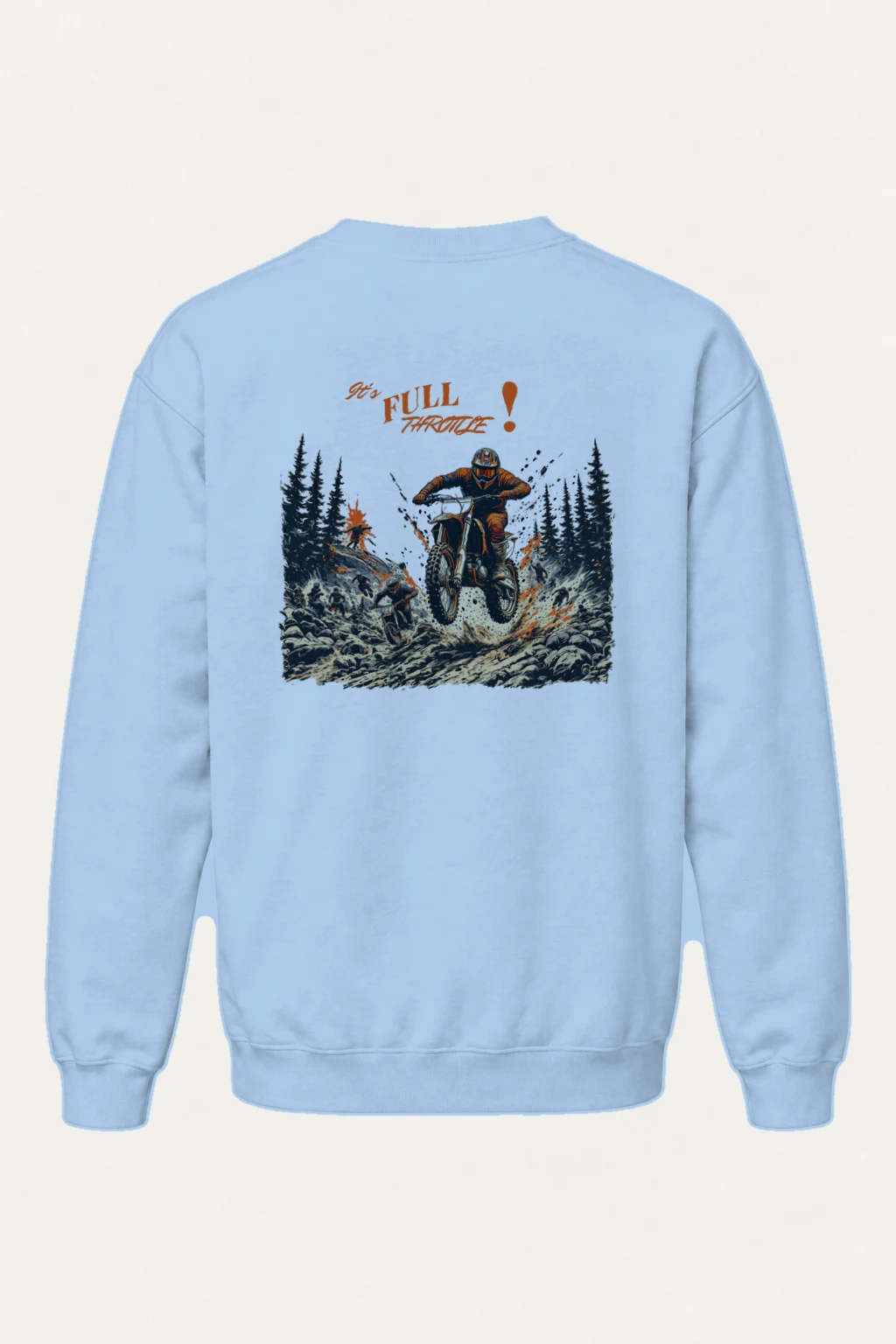 "Full Throttle" Heavy Blend Unisex Crewneck Sweatshirt | Gildan 18000