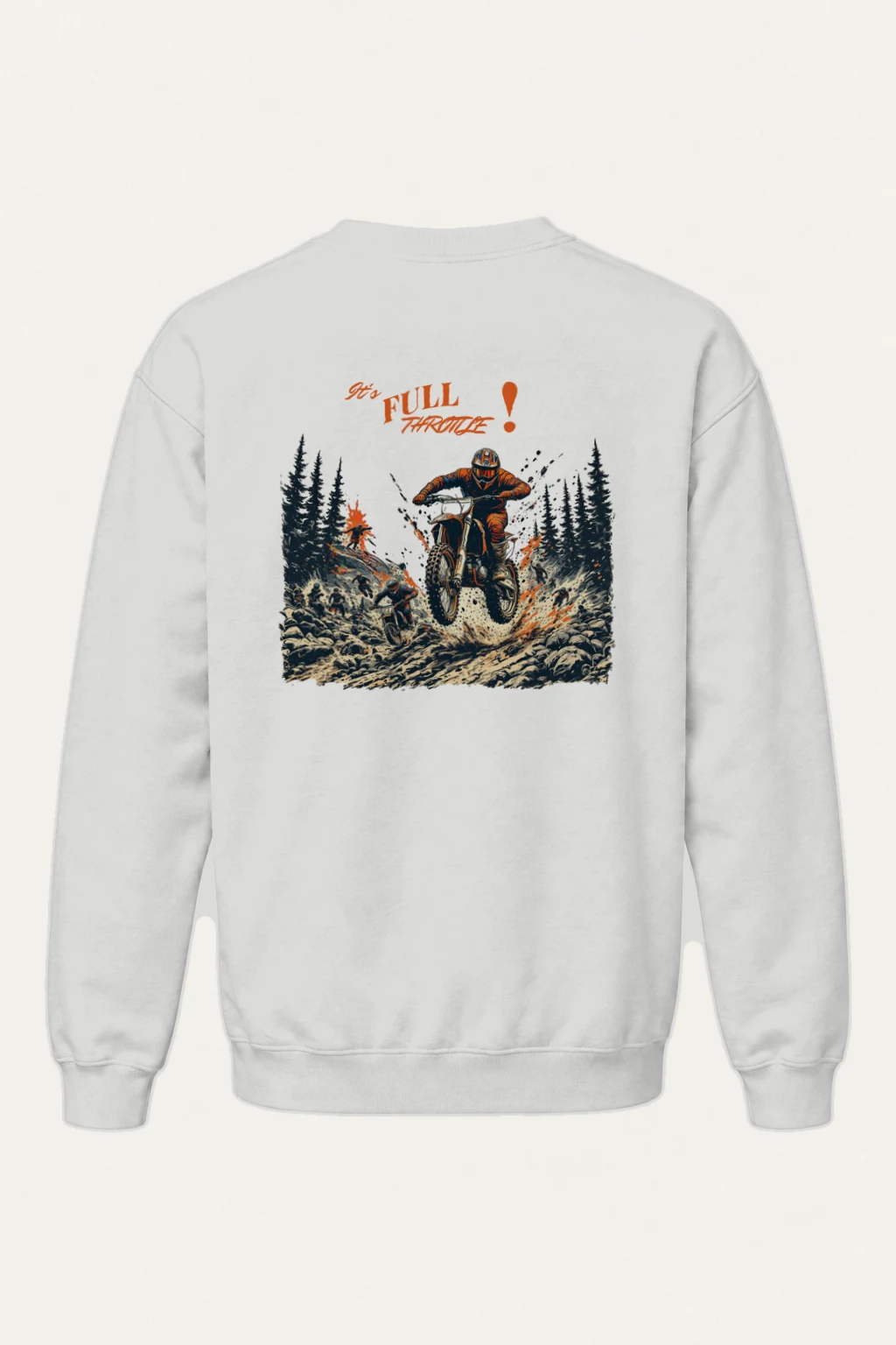 "Full Throttle" Heavy Blend Unisex Crewneck Sweatshirt | Gildan 18000