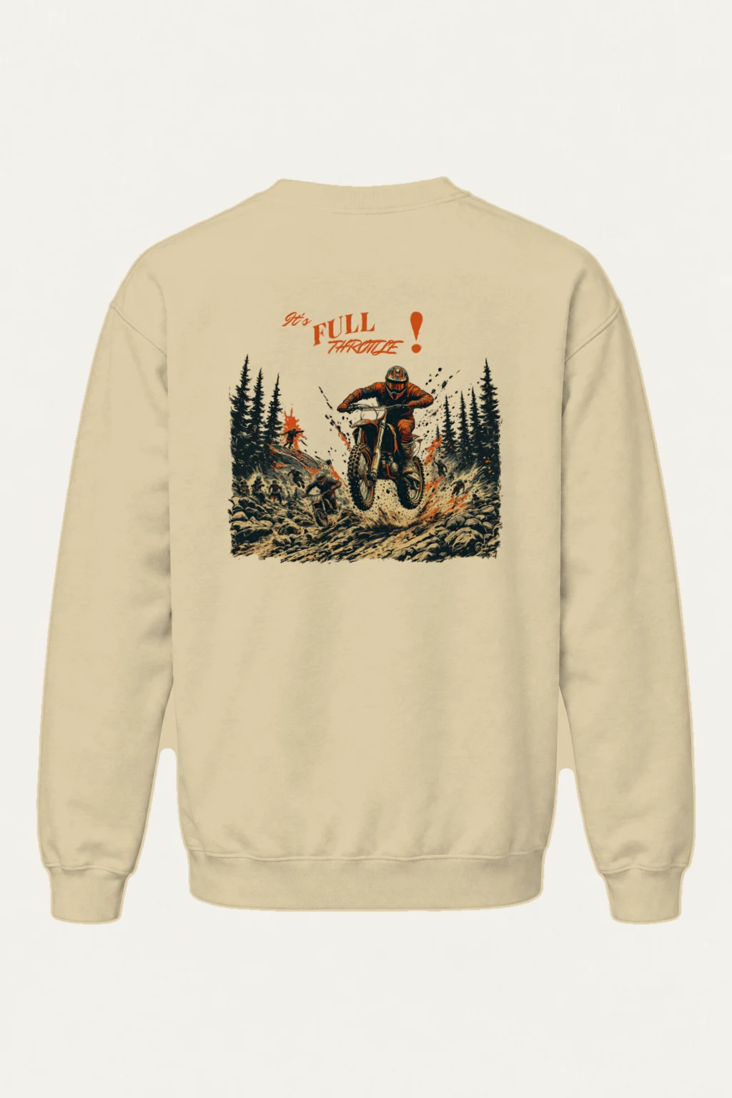"Full Throttle" Heavy Blend Unisex Crewneck Sweatshirt | Gildan 18000
