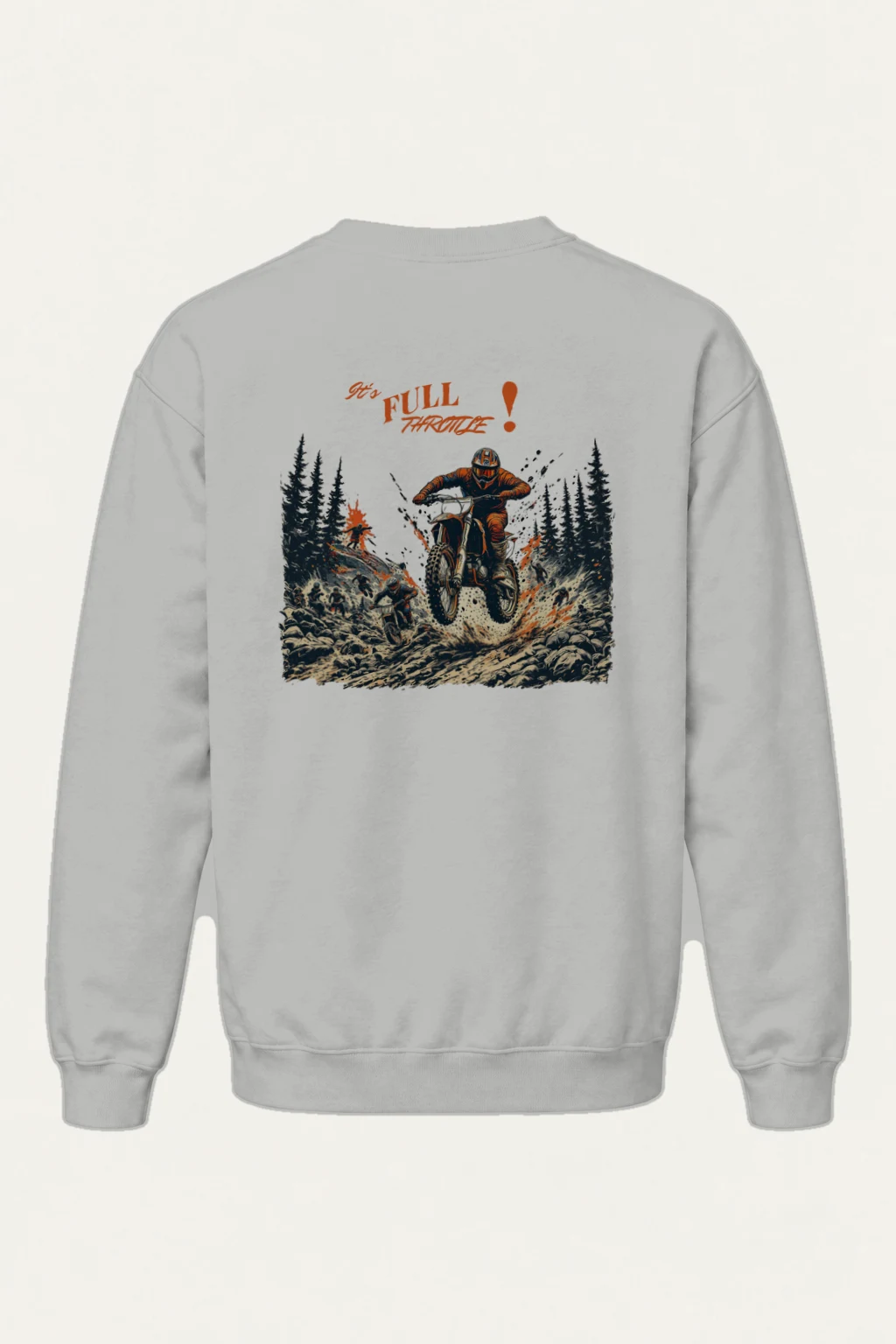 "Full Throttle" Heavy Blend Unisex Crewneck Sweatshirt | Gildan 18000