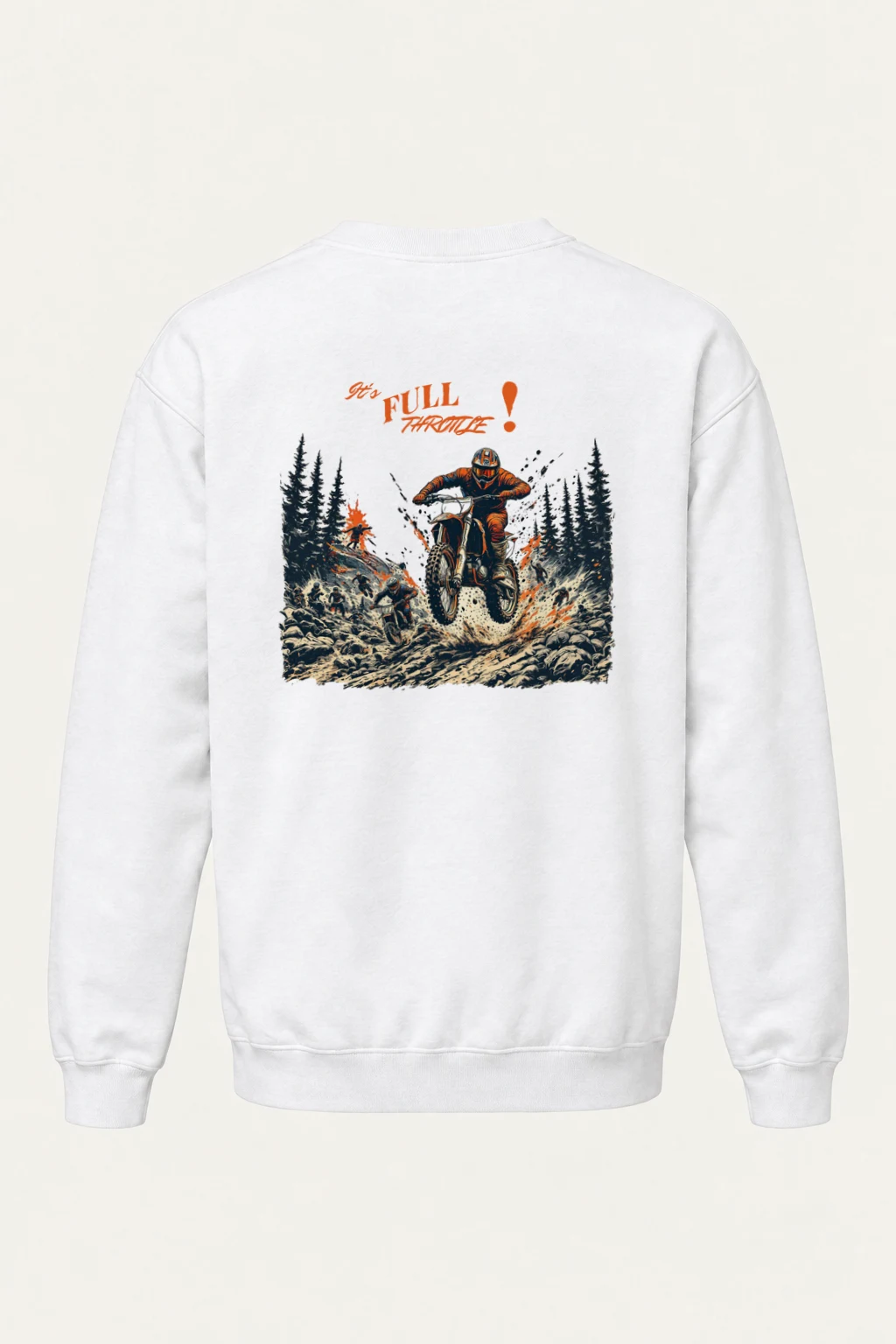 "Full Throttle" Heavy Blend Unisex Crewneck Sweatshirt | Gildan 18000
