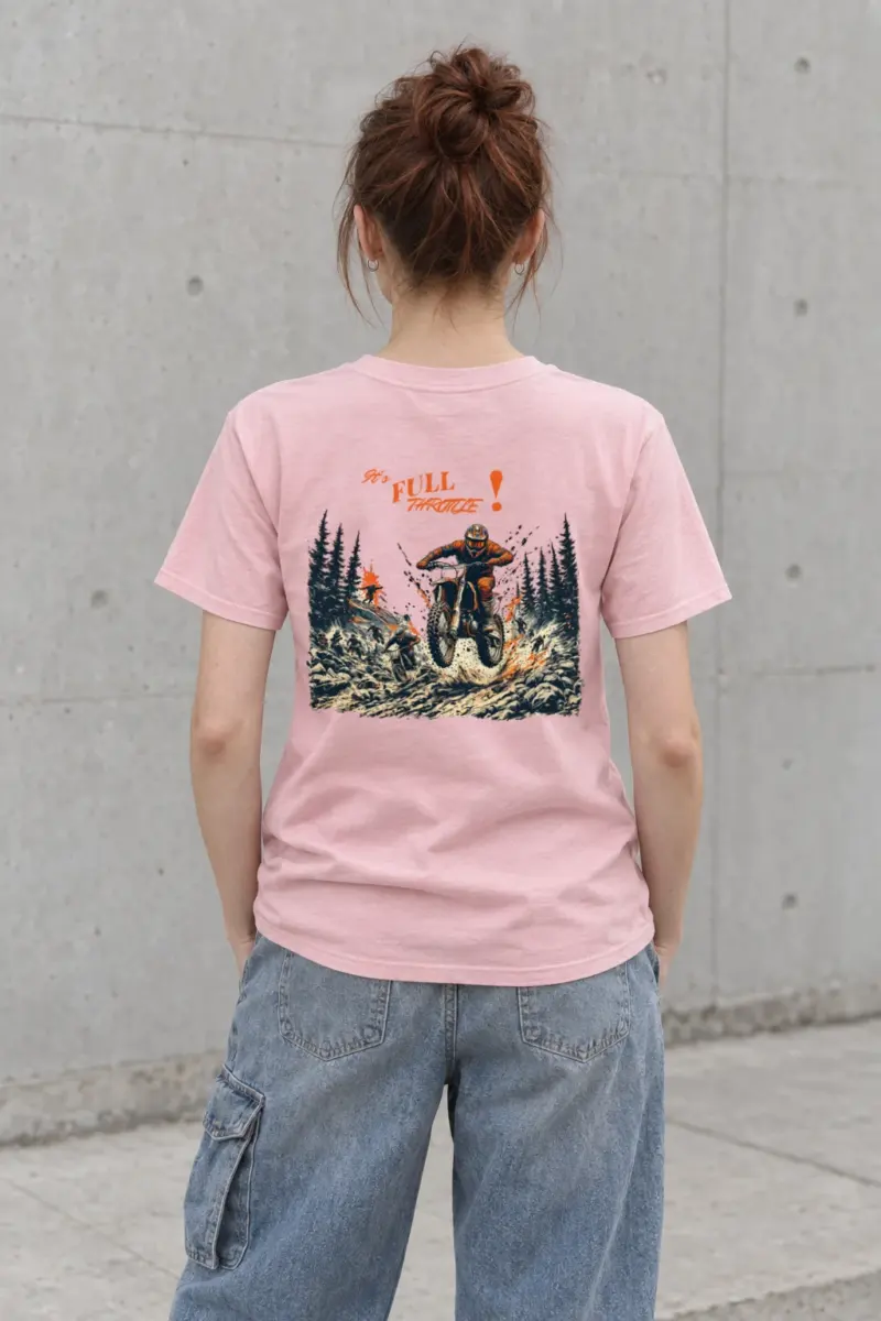 "Full Throttle" Heavyweight Unisex Crewneck T-shirt