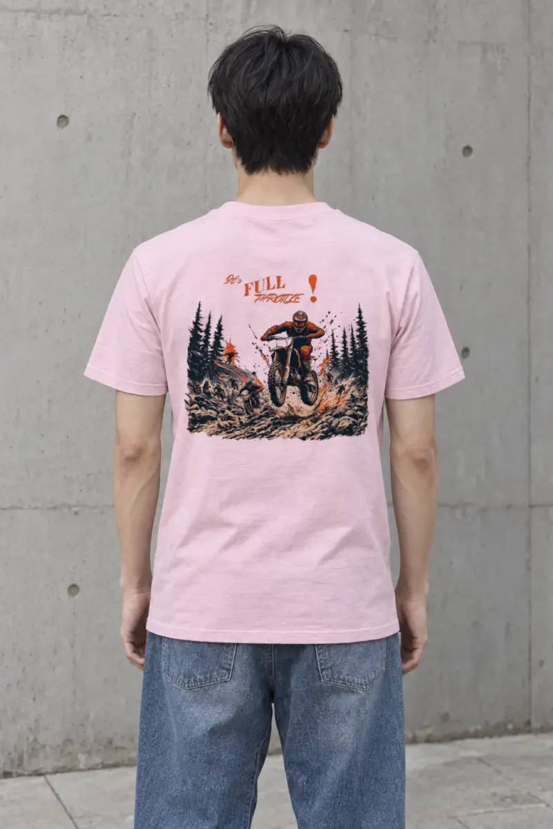 "Full Throttle" Heavyweight Unisex Crewneck T-shirt