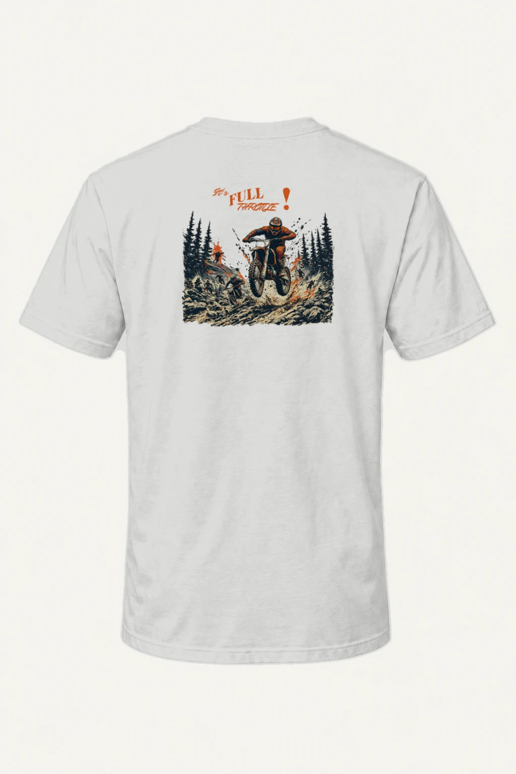 "Full Throttle" Heavyweight Unisex Crewneck T-shirt | Gildan 5000