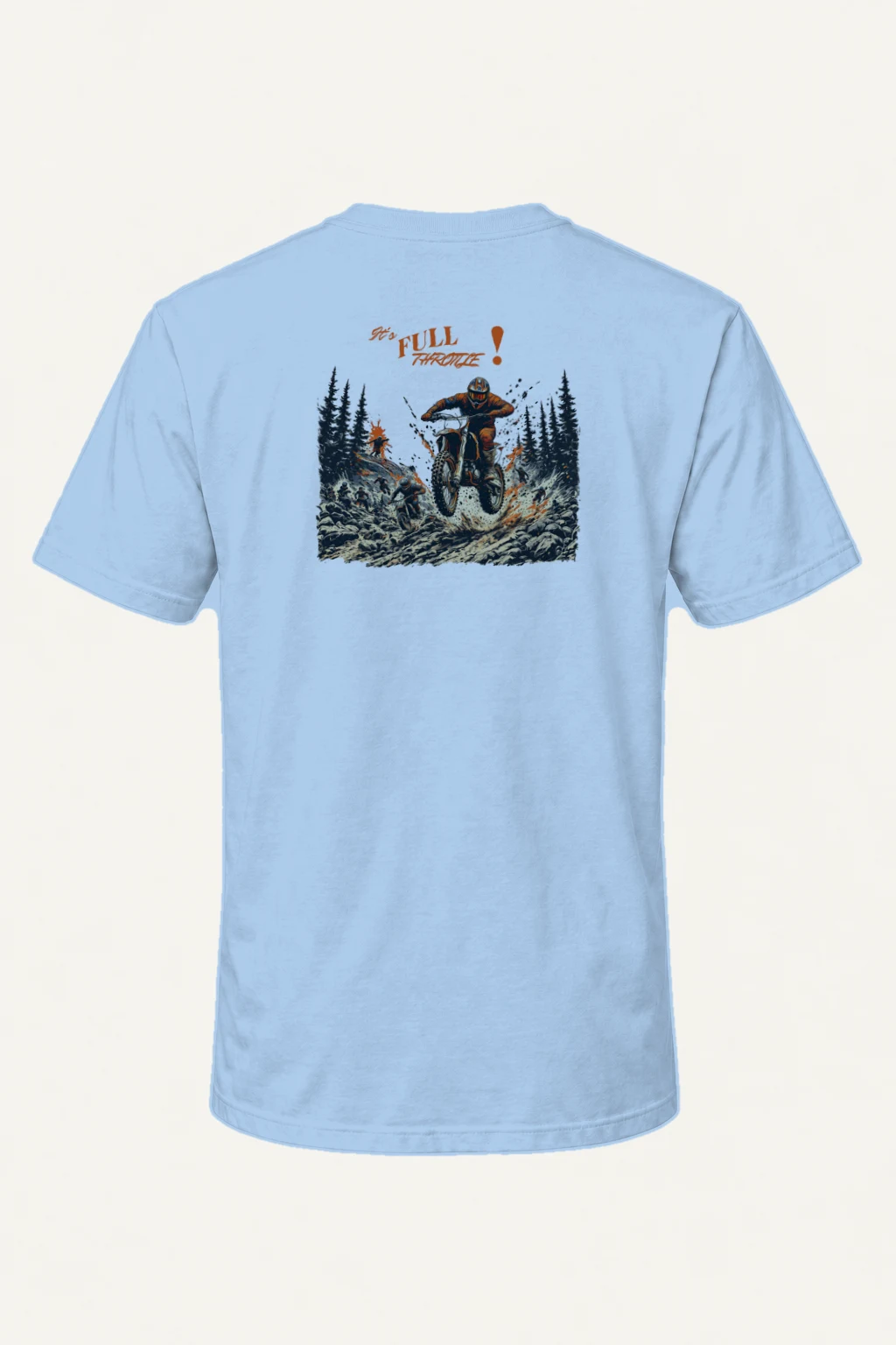 "Full Throttle" Heavyweight Unisex Crewneck T-shirt | Gildan 5000