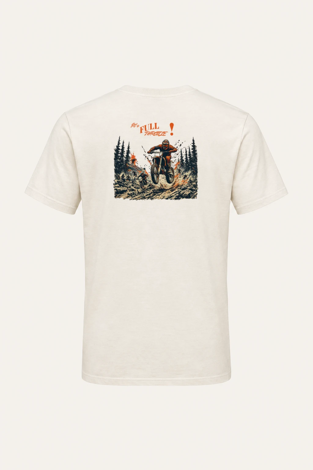 "Full Throttle" Heavyweight Unisex Crewneck T-shirt | Gildan 5000