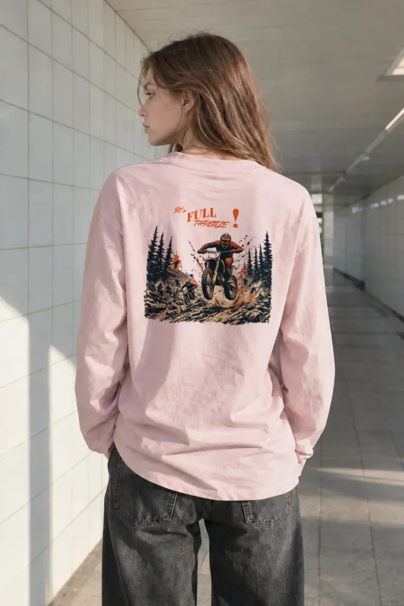 “Full Throttle” Unisex Longsleeve T-shirt | Gildan 2400